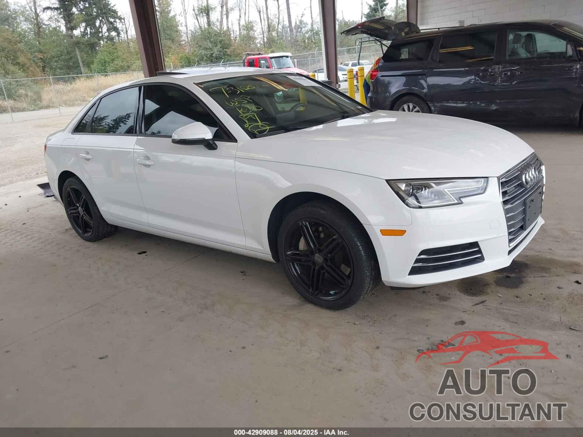 AUDI A4 2017 - WAUANAF4XHN036540