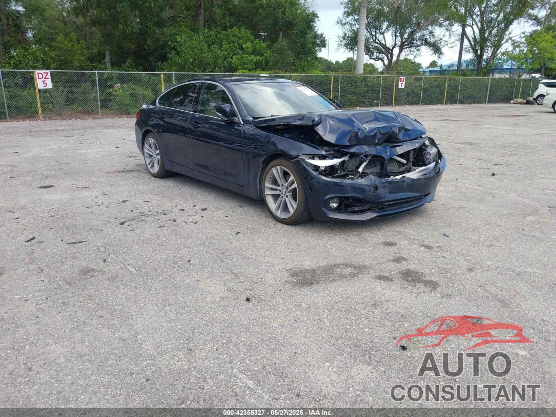 BMW 430I GRAN COUPE 2019 - WBA4J1C56KBM16845
