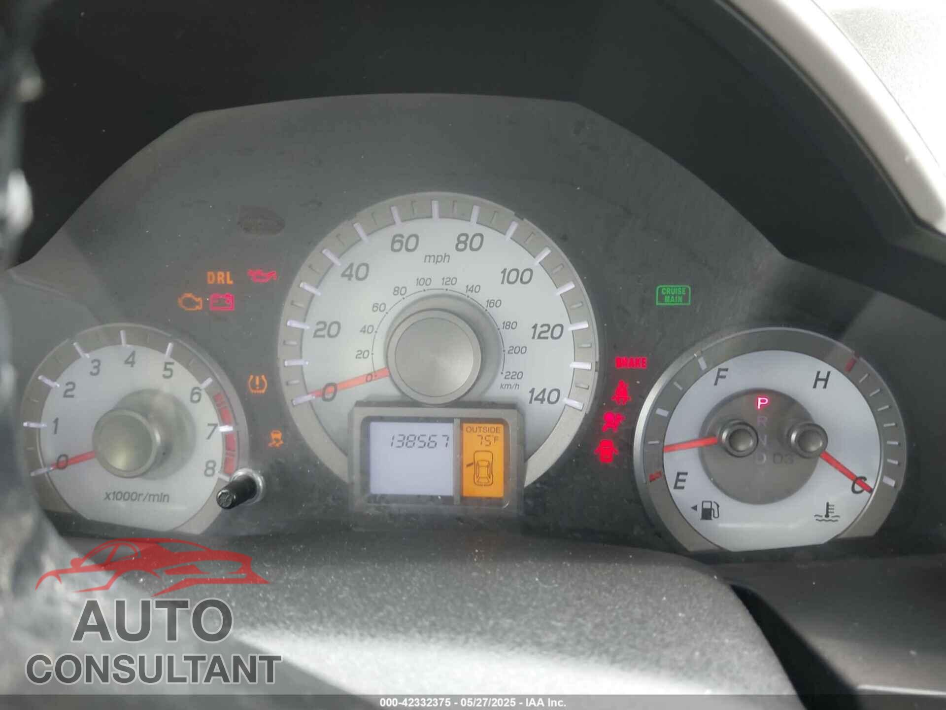 HONDA PILOT 2013 - 5FNYF4H54DB019652