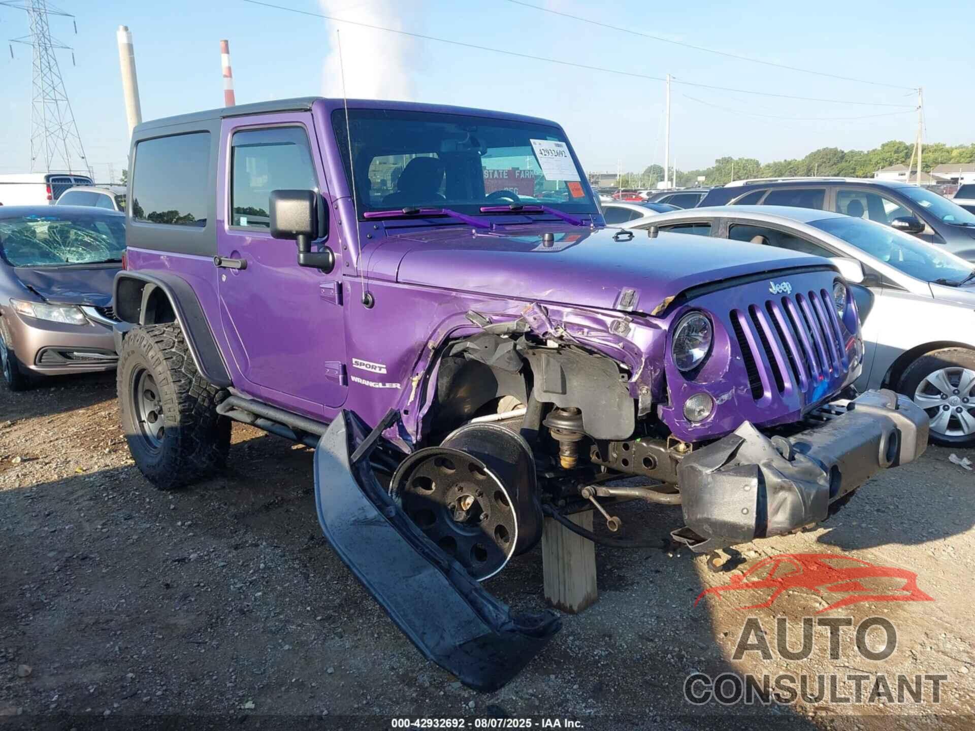 JEEP WRANGLER 2017 - 1C4AJWAG5HL695506
