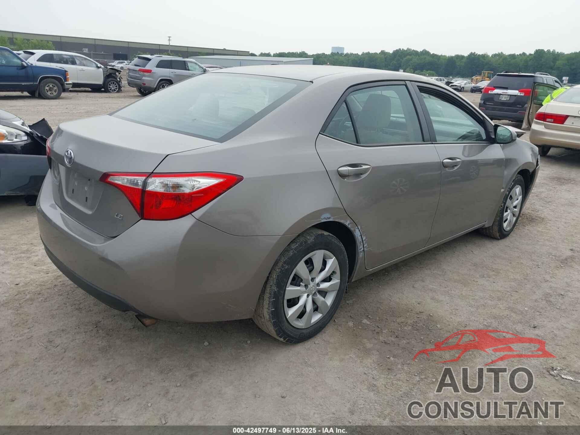 TOYOTA COROLLA 2015 - 2T1BURHE9FC458278