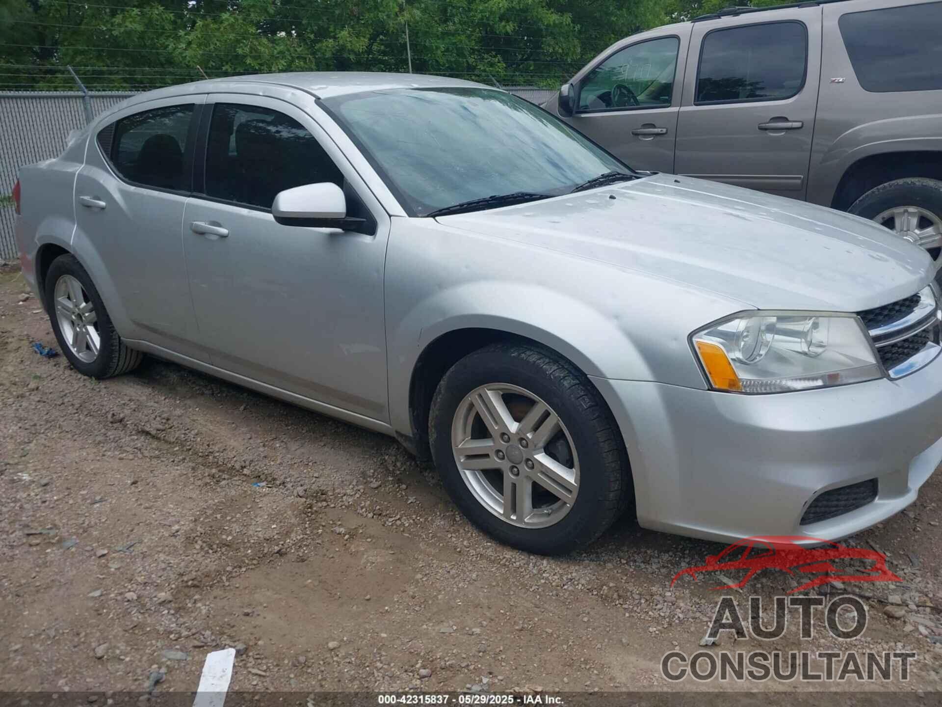 DODGE AVENGER 2012 - 1C3CDZCB3CN230629