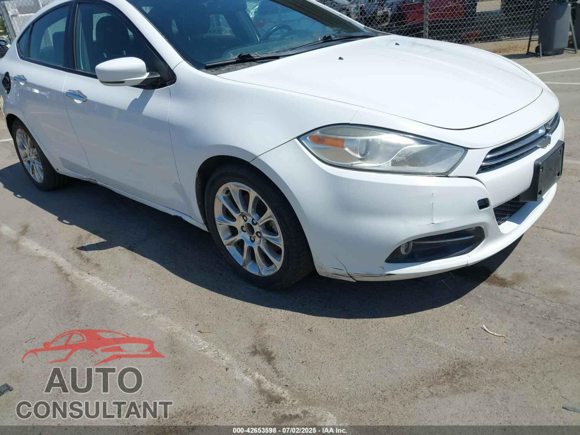 DODGE DART 2013 - 1C3CDFCA4DD147580