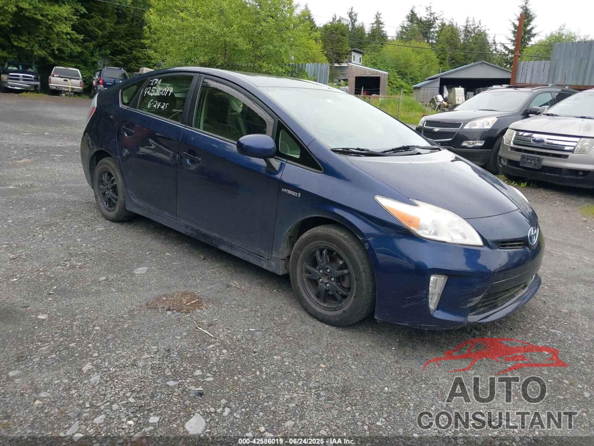 TOYOTA PRIUS 2012 - JTDKN3DU9C1502836