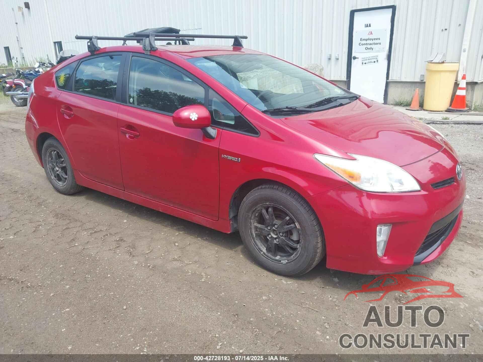TOYOTA PRIUS 2012 - JTDKN3DU5C1480253