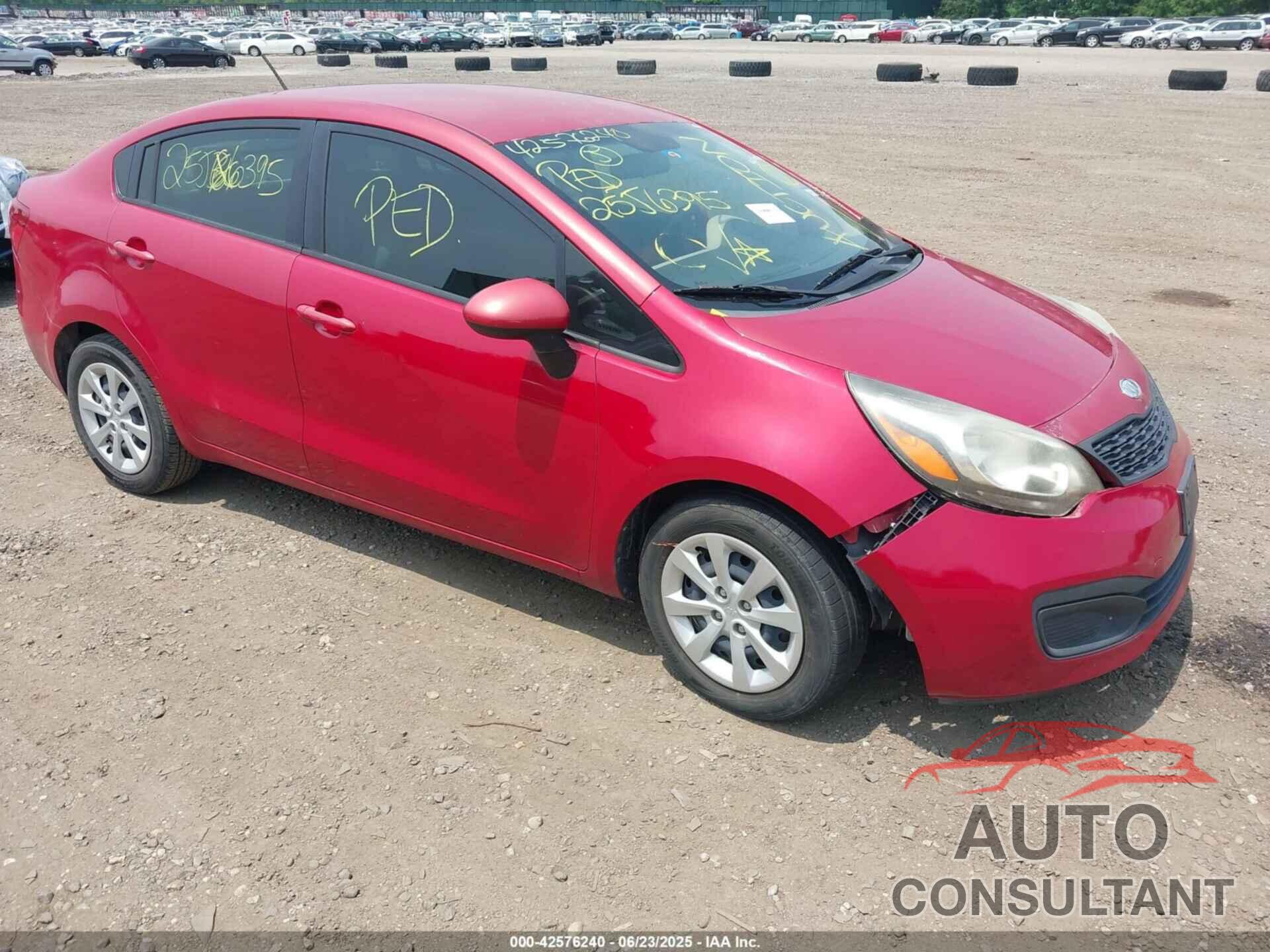 KIA RIO 2013 - KNADM4A35D6126408