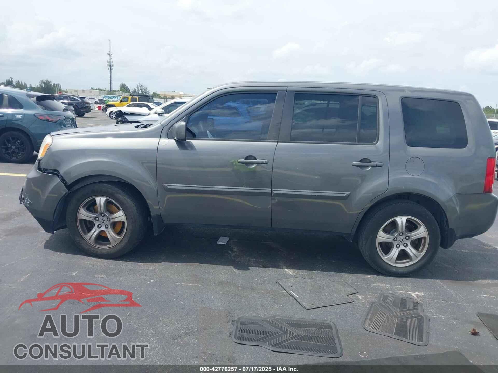 HONDA PILOT 2012 - 5FNYF3H48CB034221