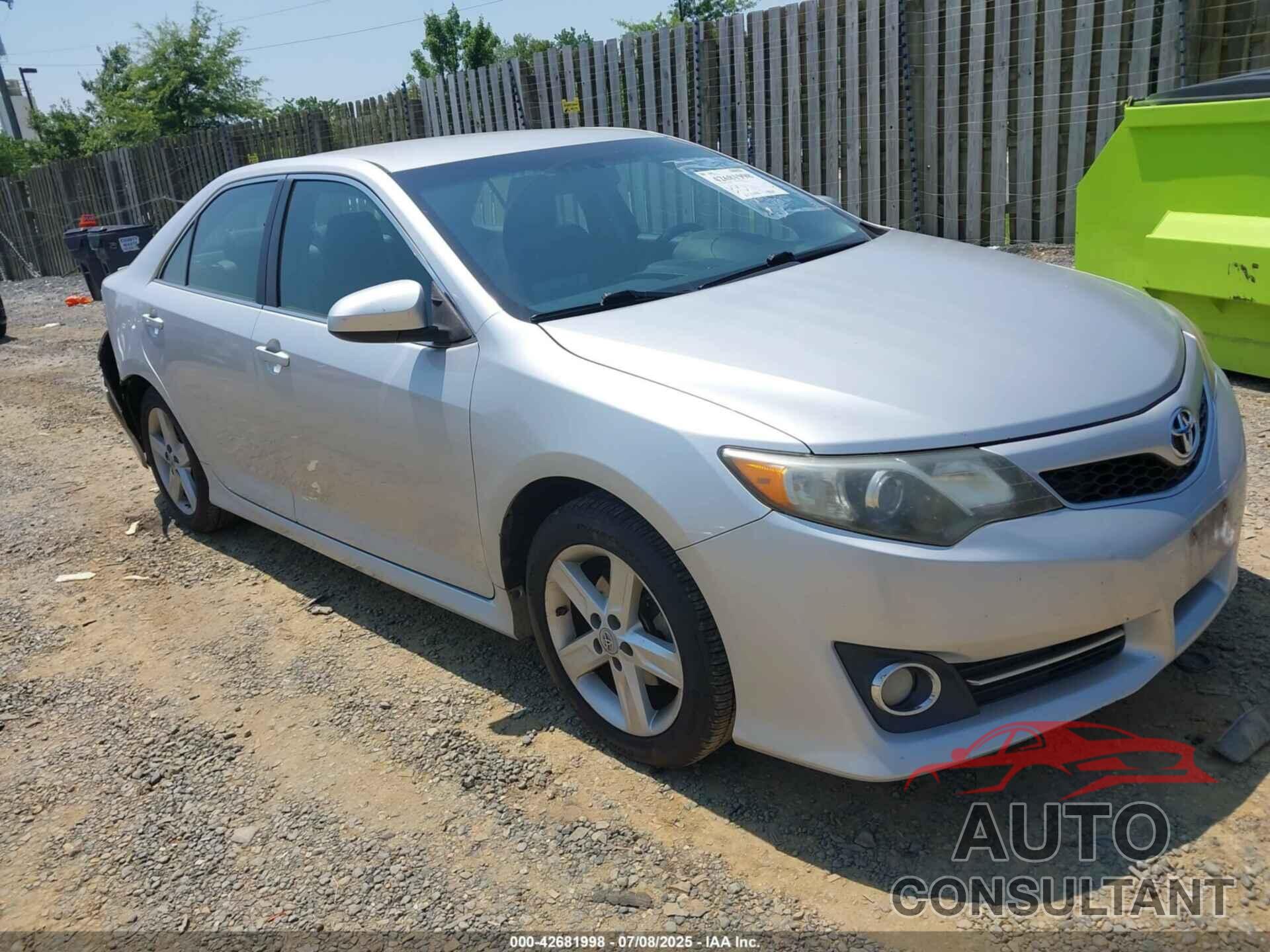 TOYOTA CAMRY 2012 - 4T1BF1FK2CU076186