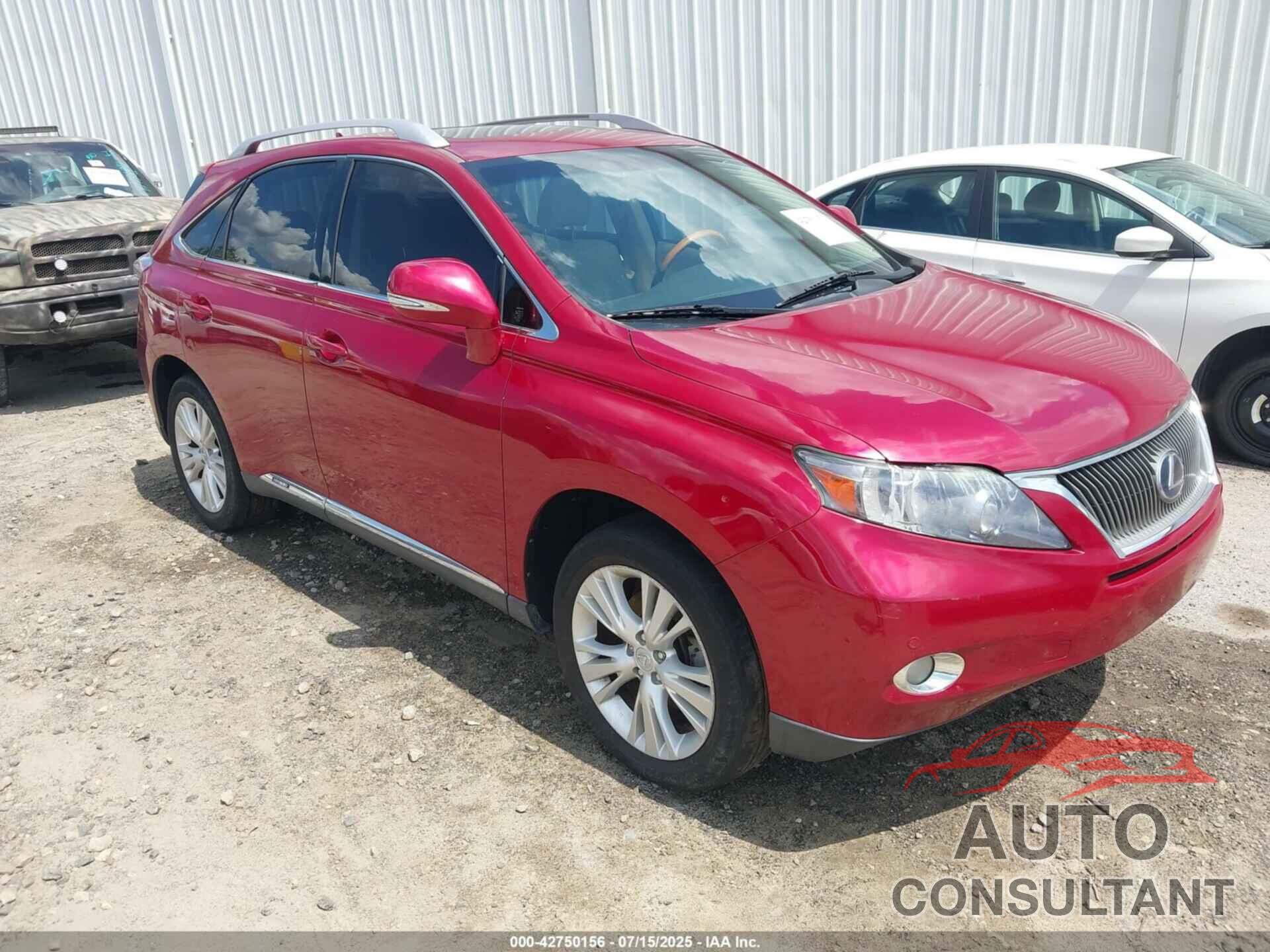 LEXUS RX 450H 2010 - JTJBC1BA7A2030756