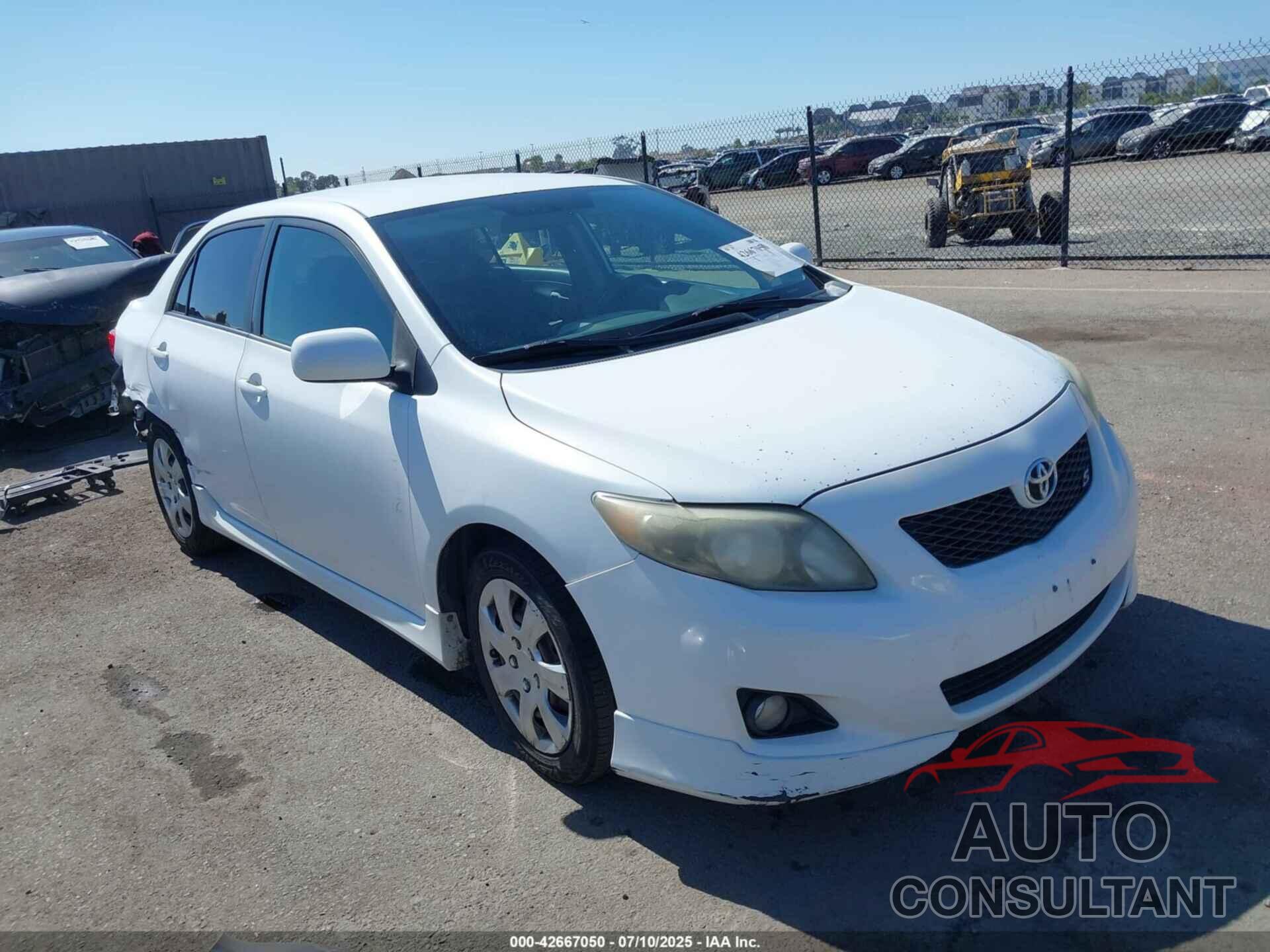 TOYOTA COROLLA 2009 - 1NXBU40E99Z054768