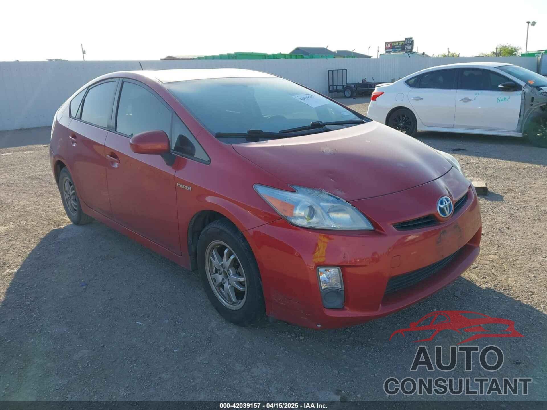 TOYOTA PRIUS 2010 - JTDKN3DUXA0077372