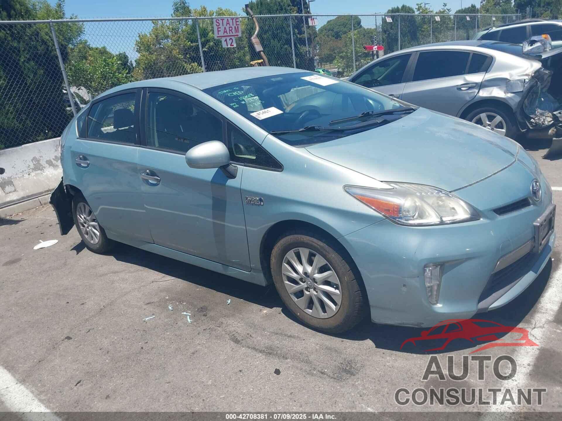 TOYOTA PRIUS PLUG-IN 2014 - JTDKN3DP6E3050832