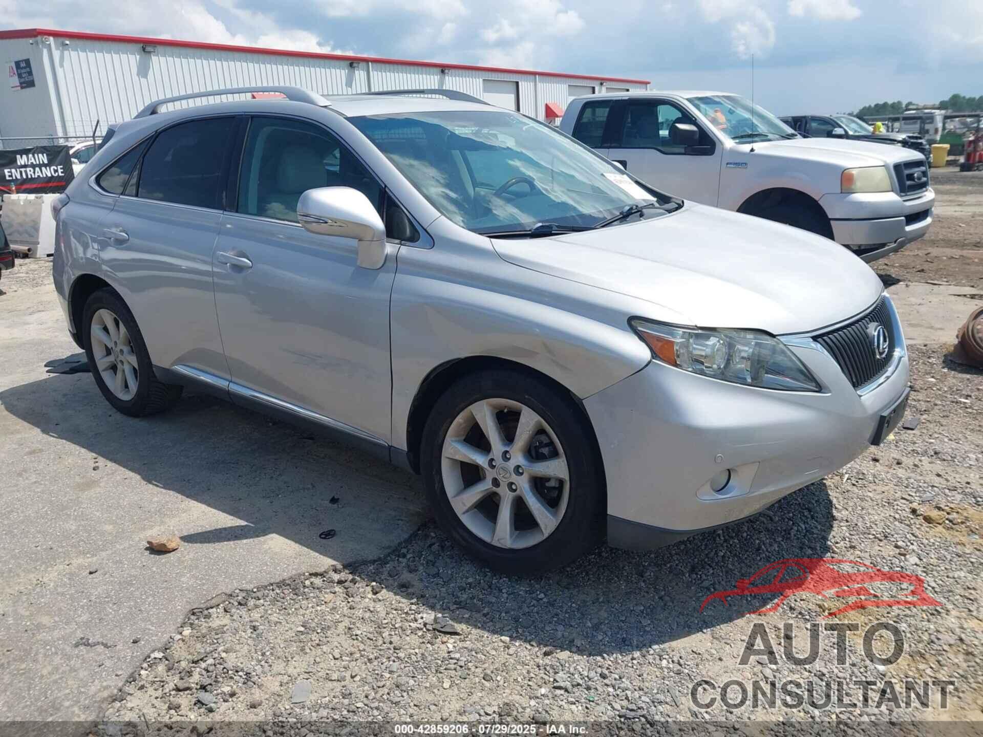 LEXUS RX 350 2012 - 2T2ZK1BAXCC065702