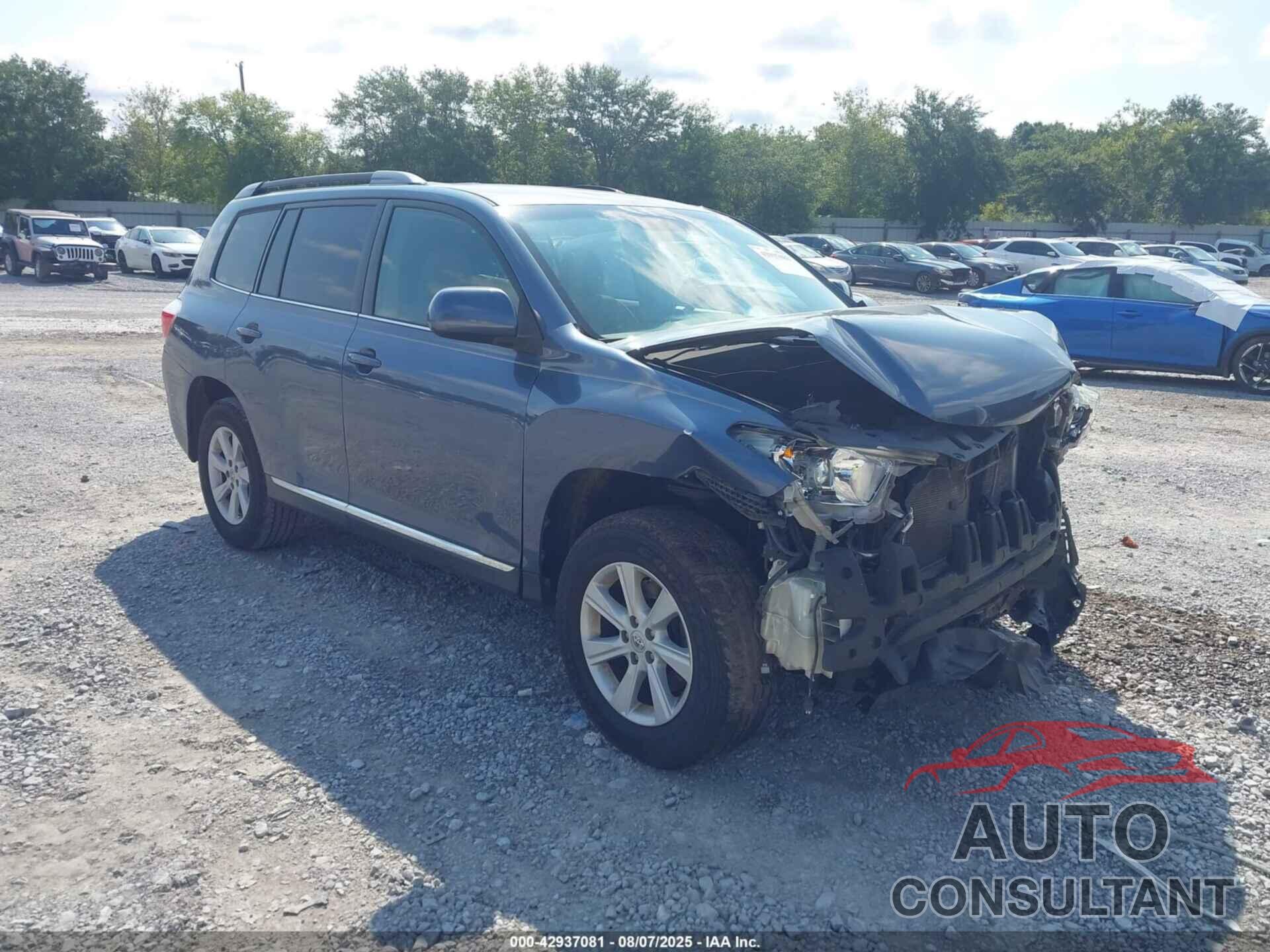 TOYOTA HIGHLANDER 2013 - 5TDZK3EH6DS139652