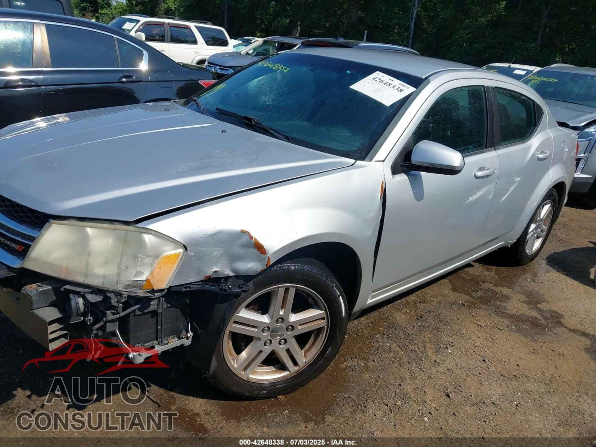 DODGE AVENGER 2012 - 1C3CDZCB9CN196146