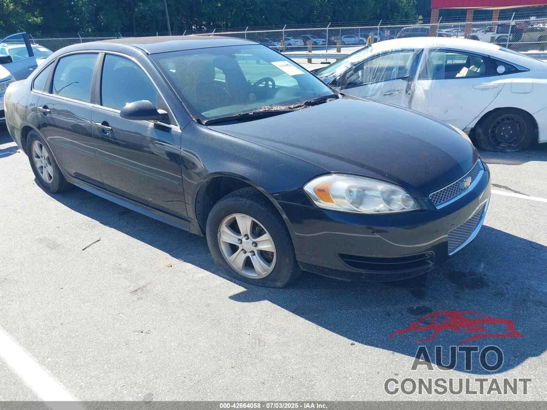 CHEVROLET IMPALA 2012 - 2G1WA5E3XC1168091