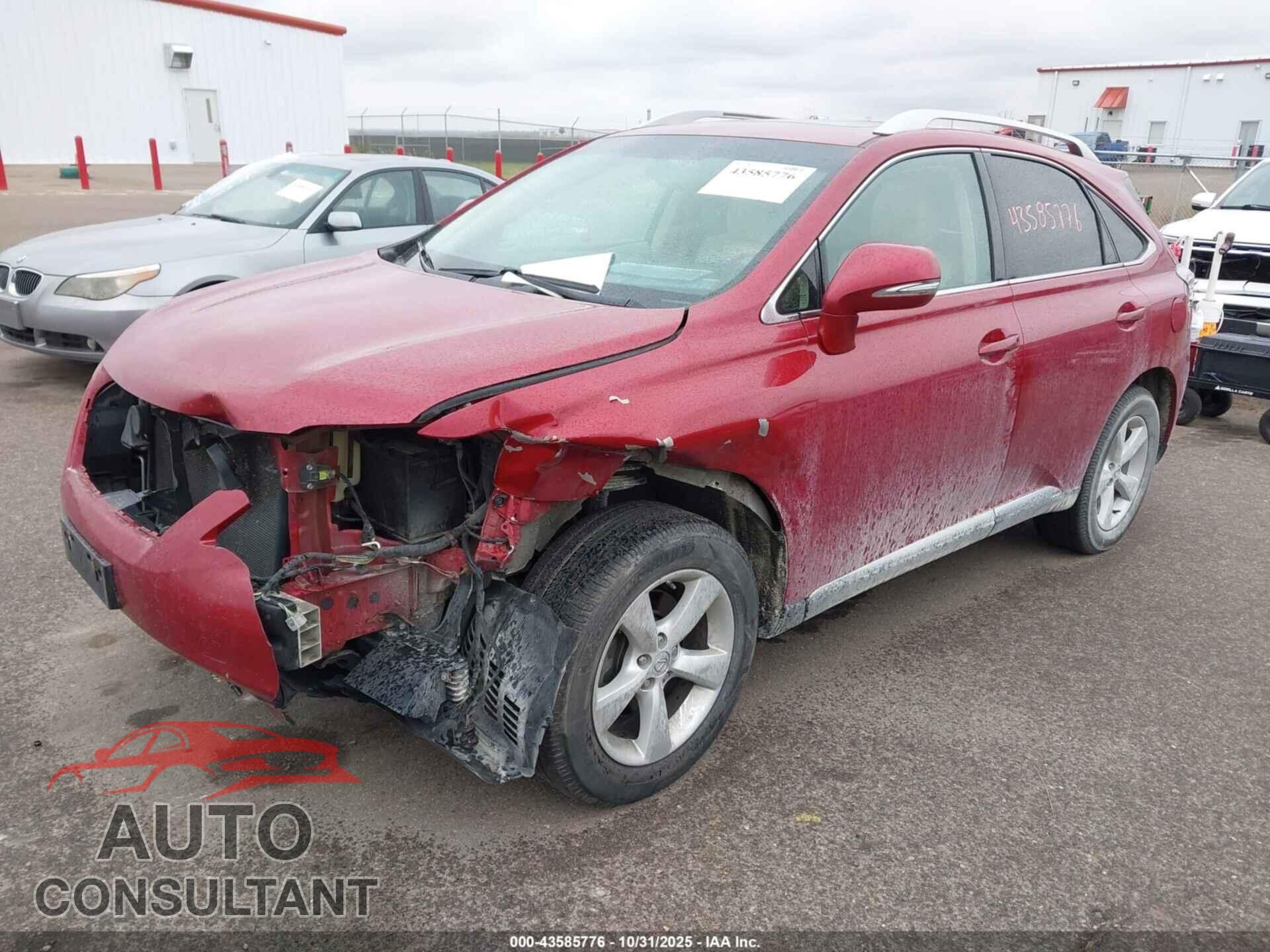 LEXUS RX 350 2012 - 2T2BK1BA7CC135237
