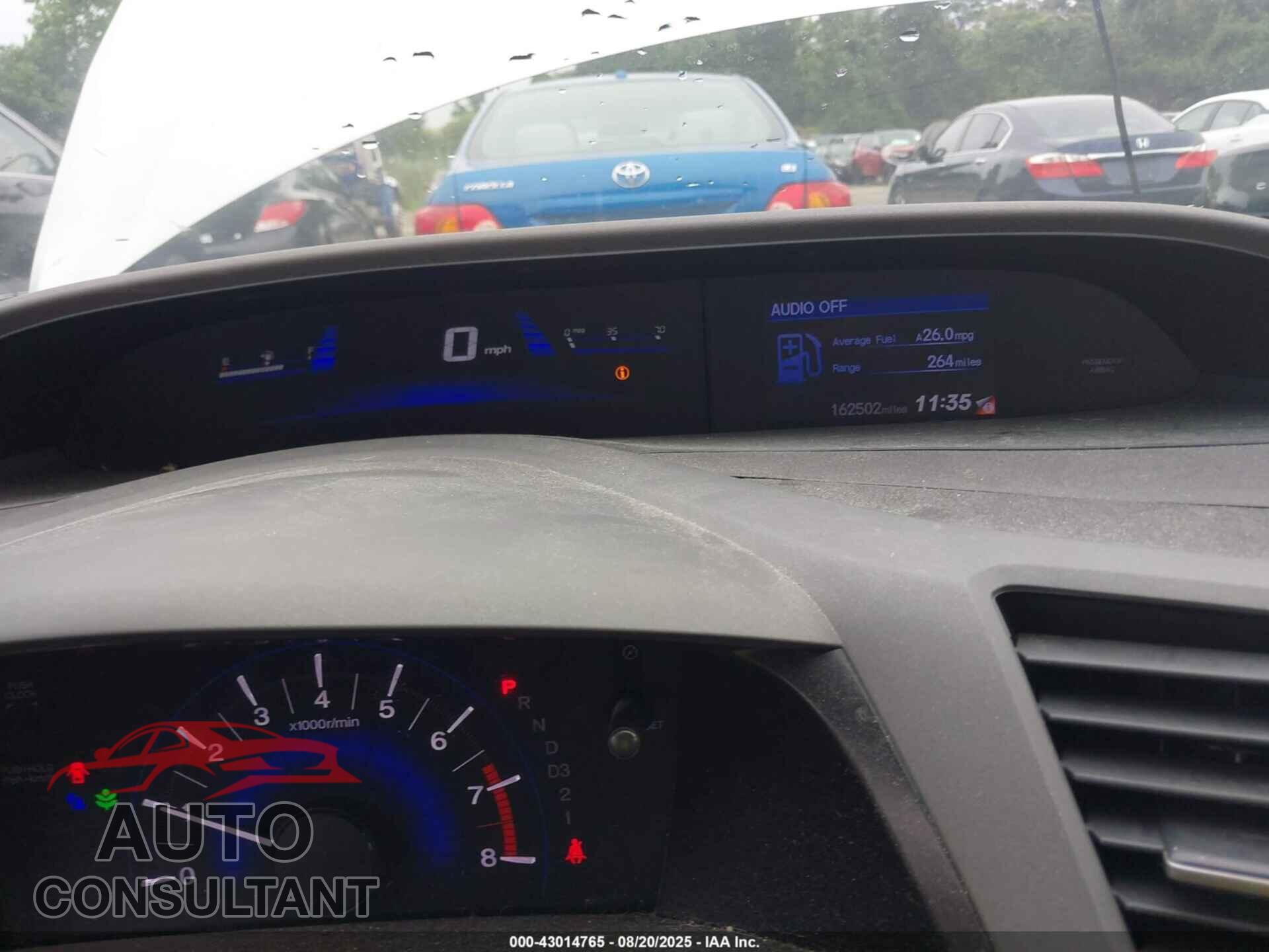 HONDA CIVIC 2012 - 19XFB2F55CE319196