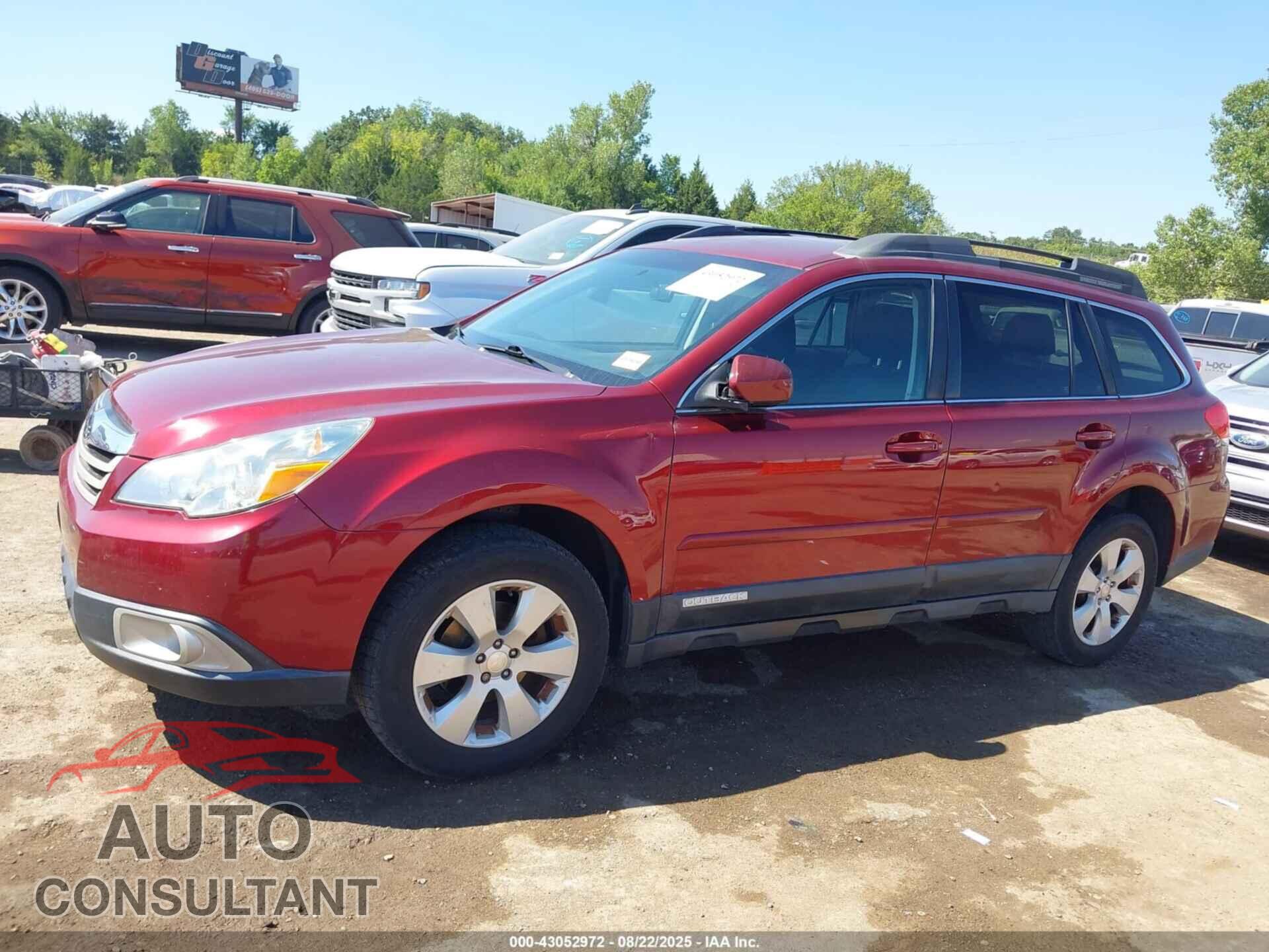 SUBARU OUTBACK 2012 - 4S4BRCCC8C3233046