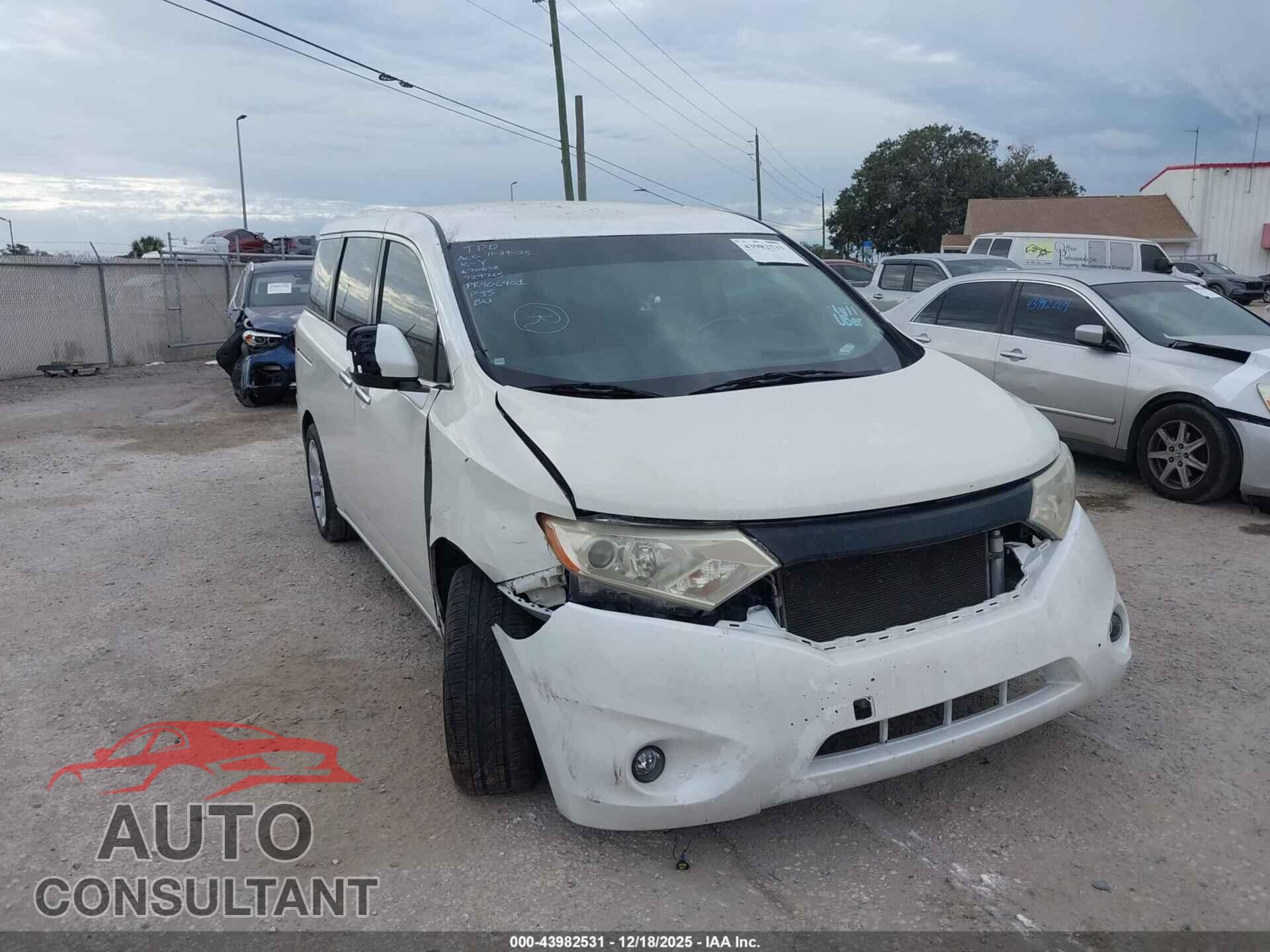 NISSAN QUEST 2014 - JN8AE2KP4E9100928