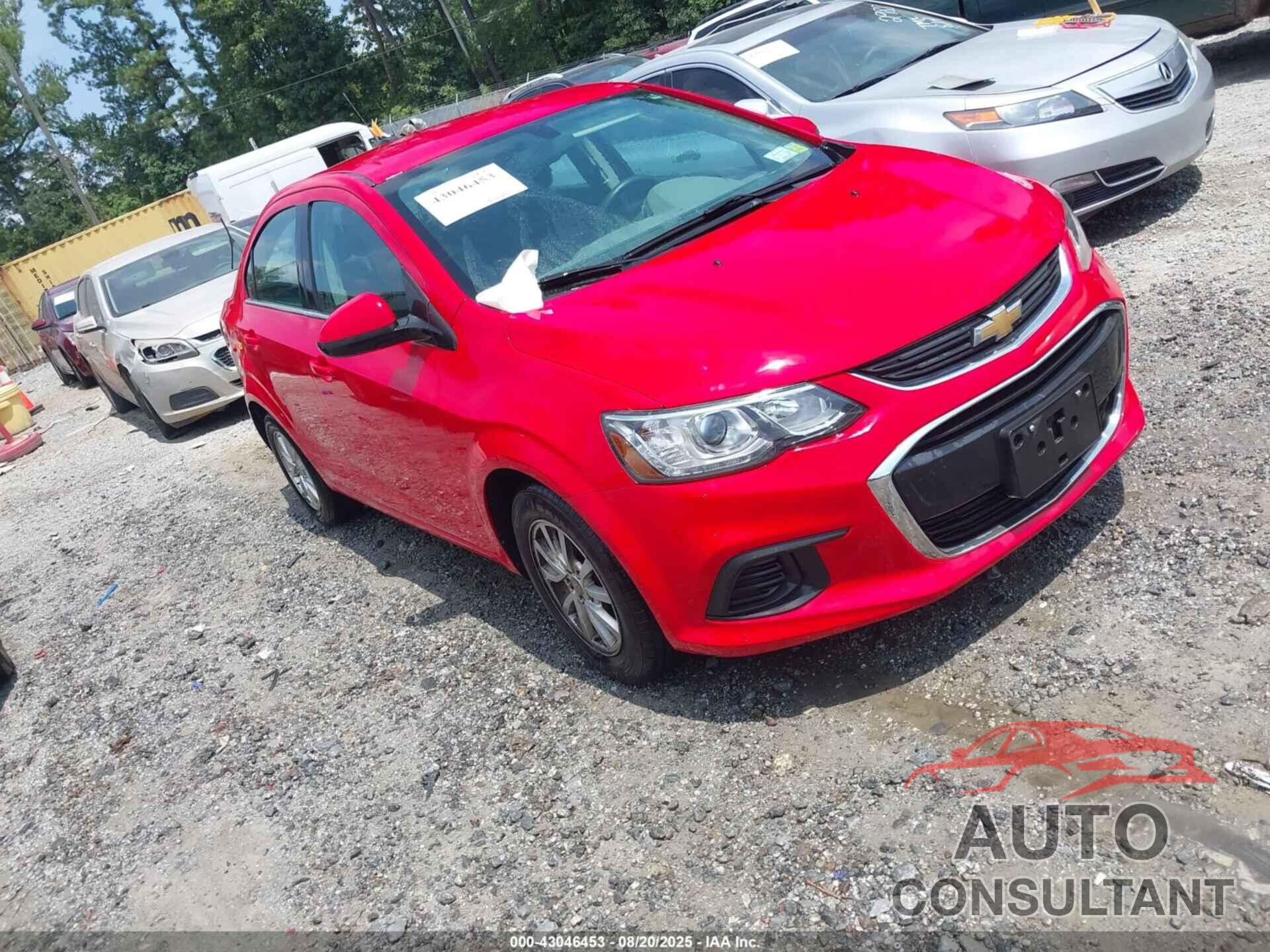 CHEVROLET SONIC 2017 - 1G1JD5SHXH4117039