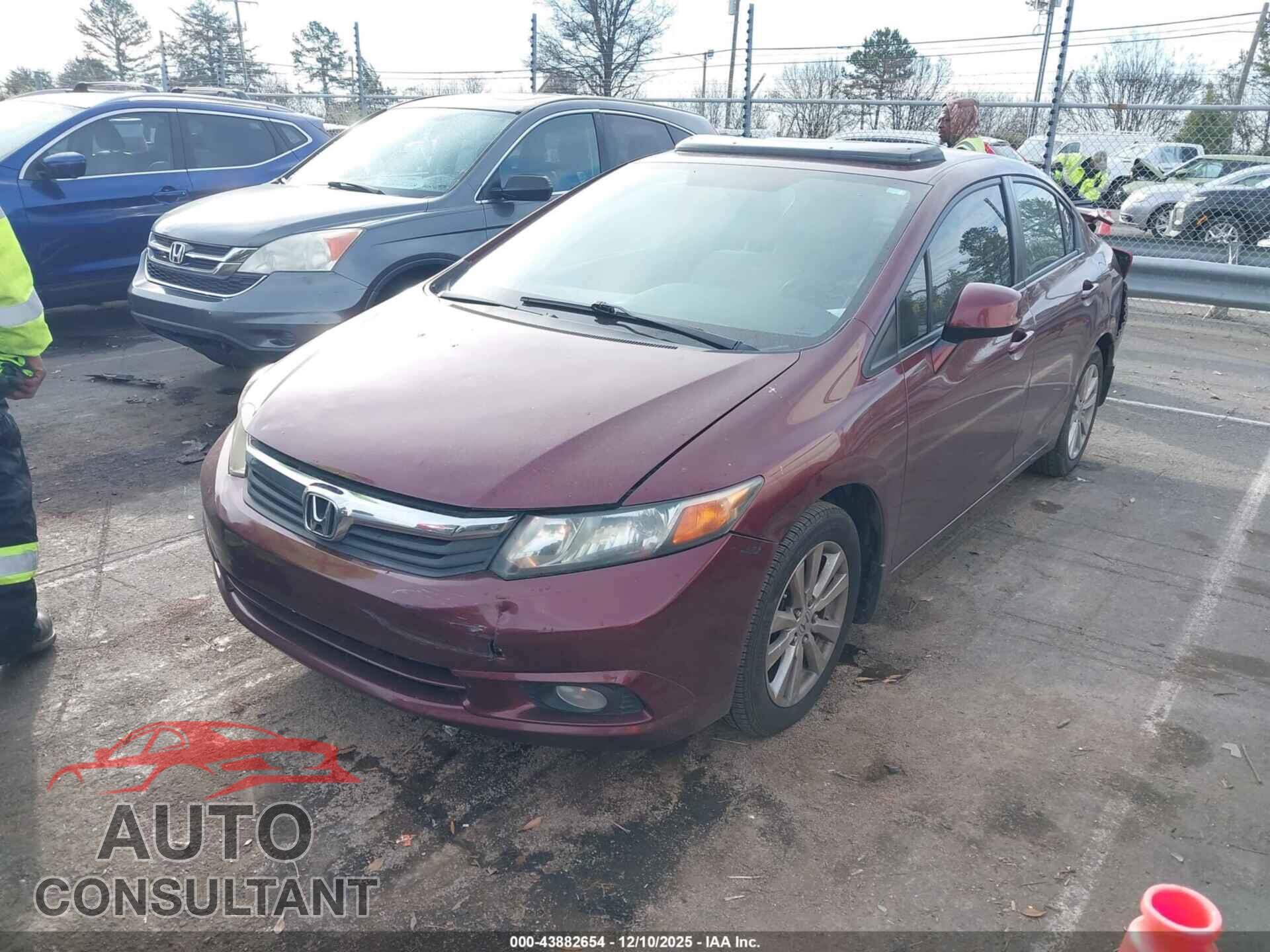 HONDA CIVIC 2012 - 2HGFB2F85CH509144