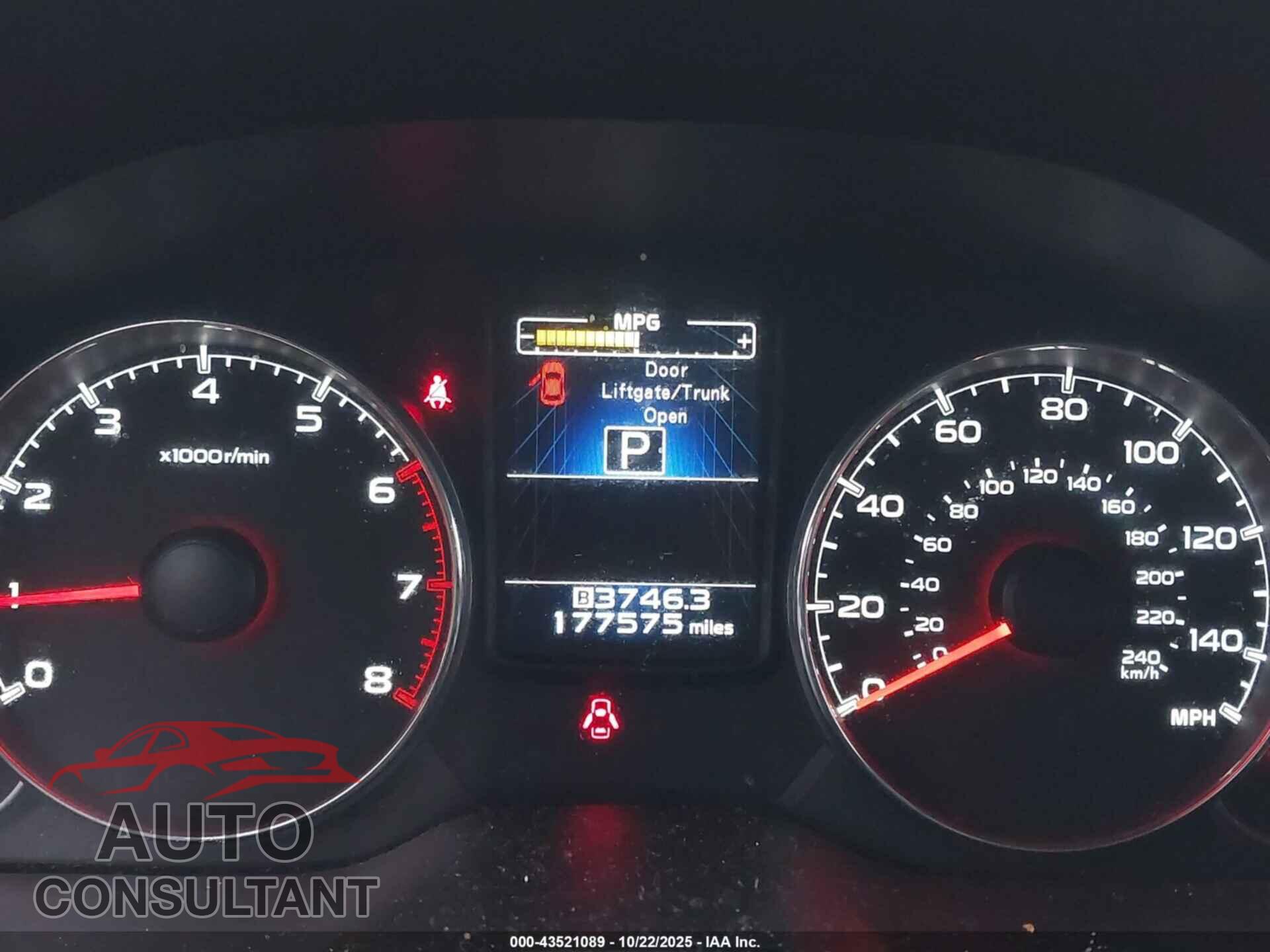 SUBARU OUTBACK 2014 - 4S4BRCLCXE3255990