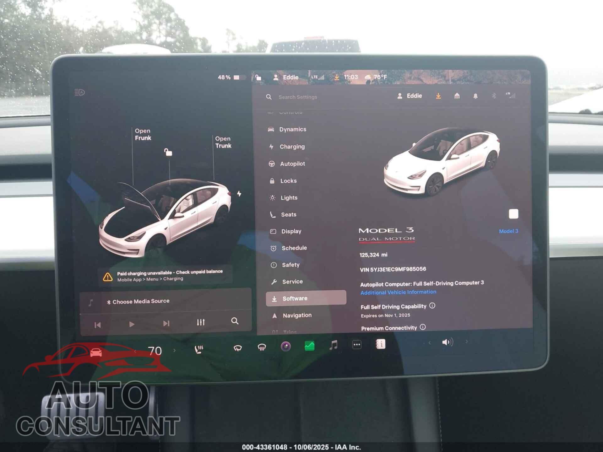 TESLA MODEL 3 2021 - 5YJ3E1EC9MF985056