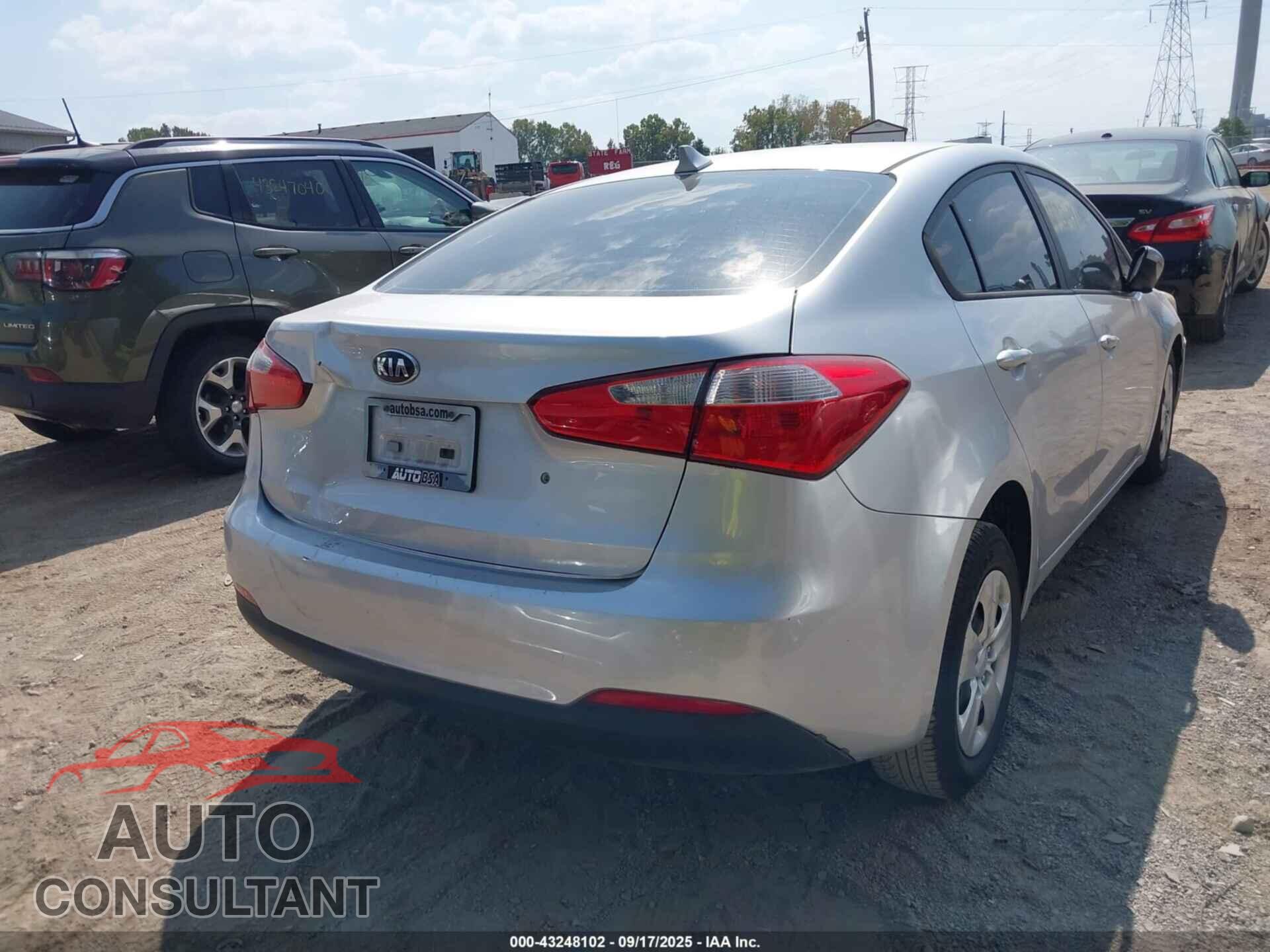 KIA FORTE 2015 - KNAFK4A63F5264465