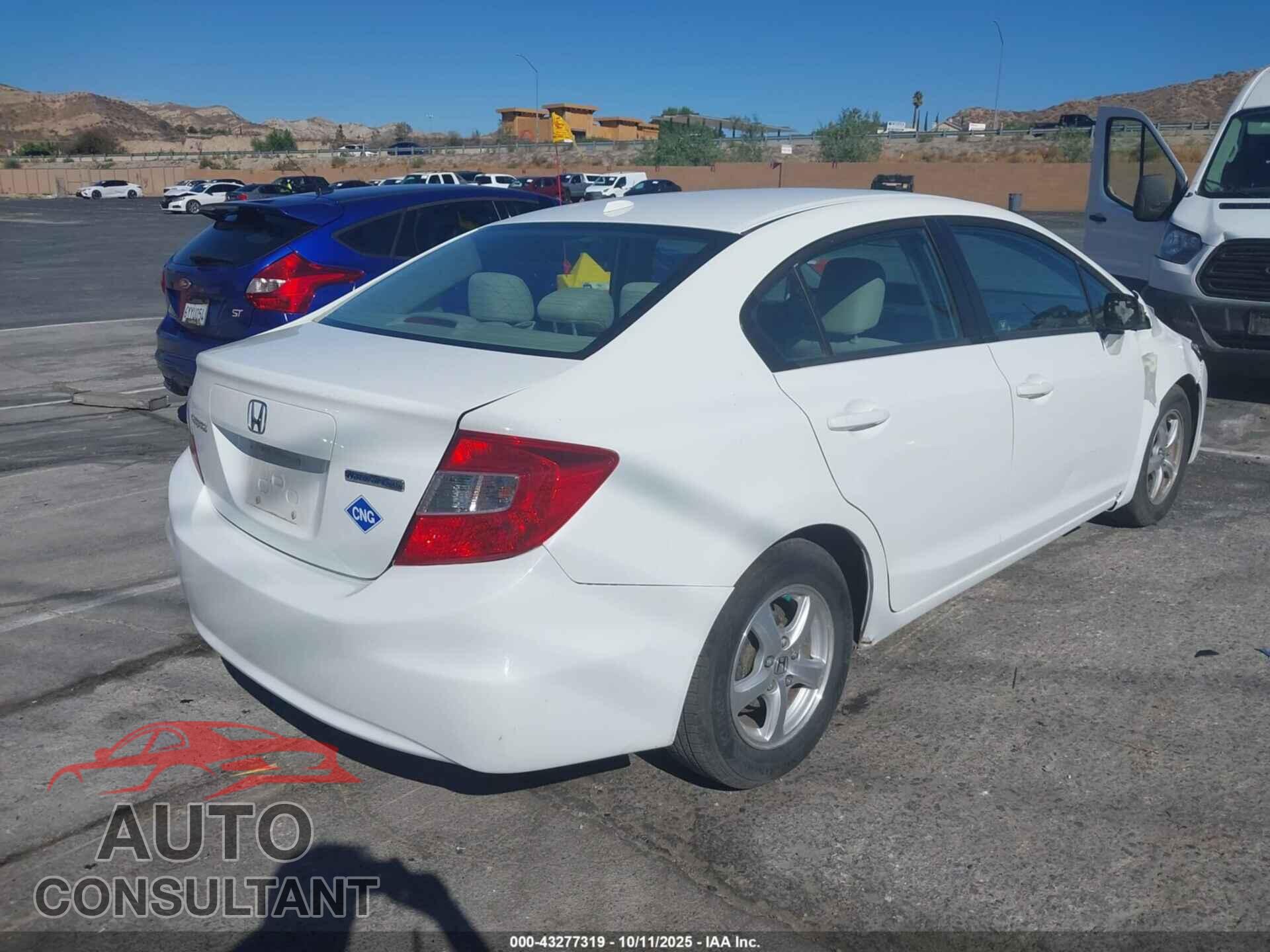 HONDA CIVIC 2012 - 19XFB5F57CE002005