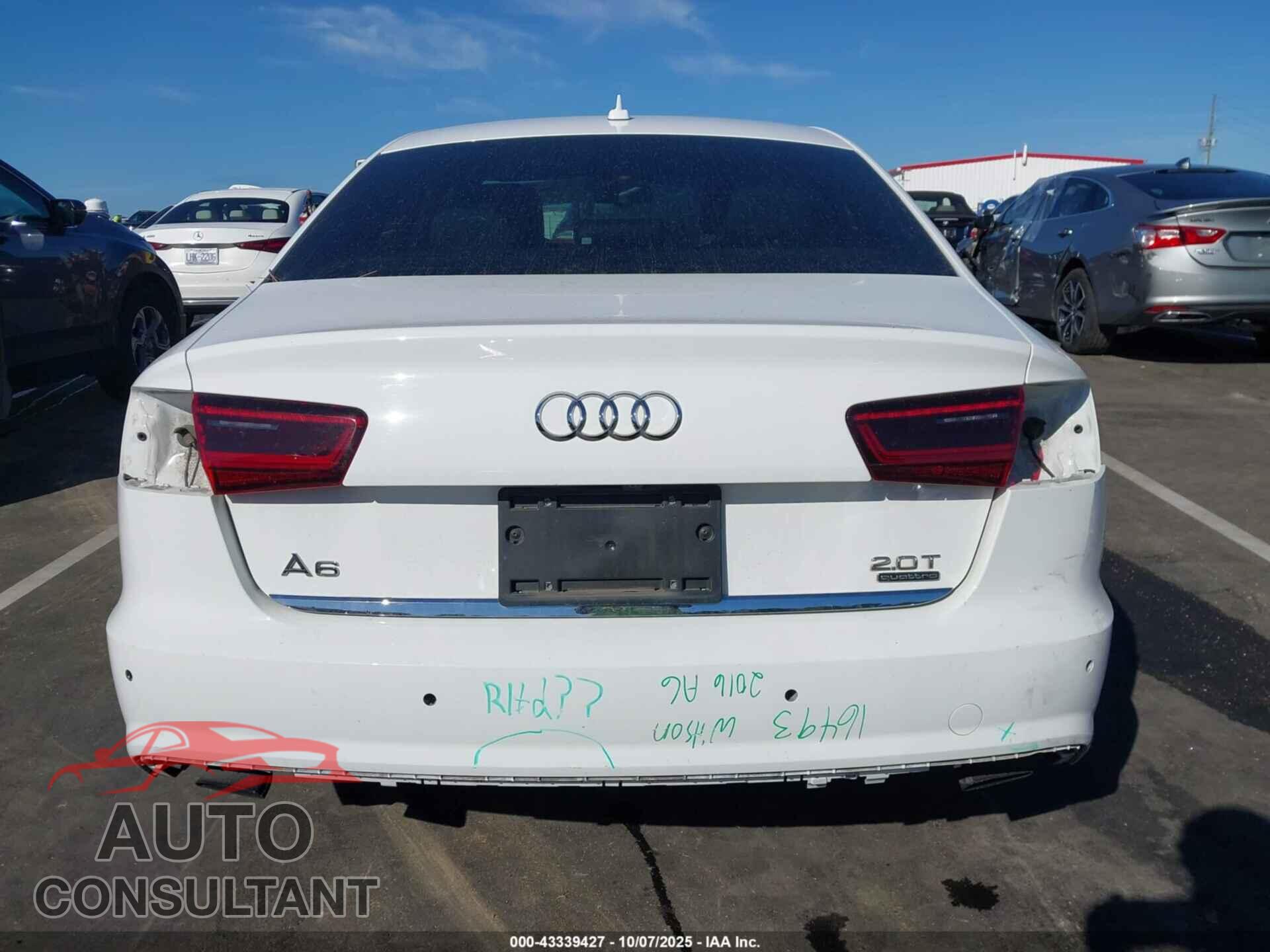AUDI A6 2016 - WAUGFAFC8GN010676