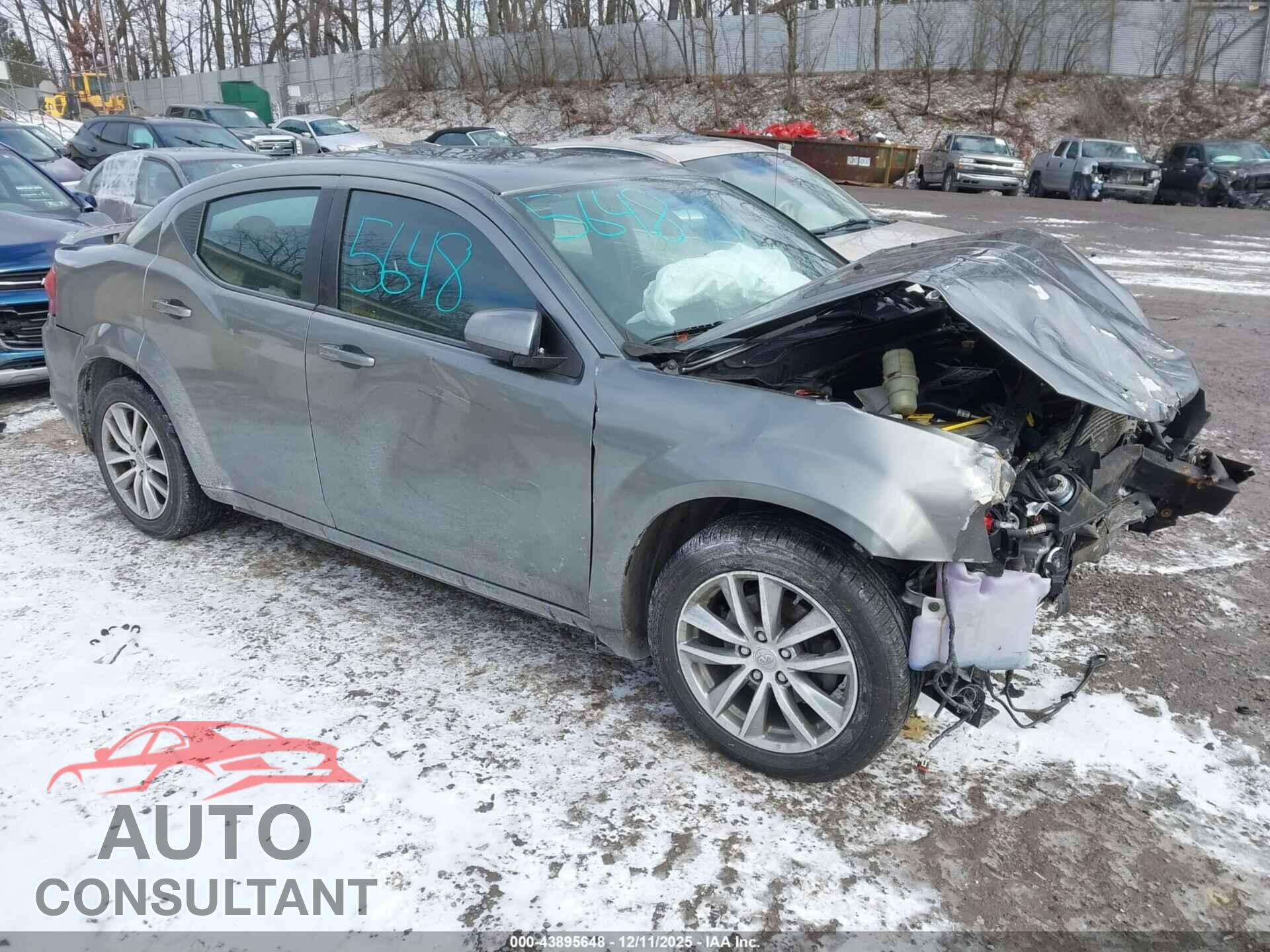 DODGE AVENGER 2013 - 1C3CDZCBXDN615574