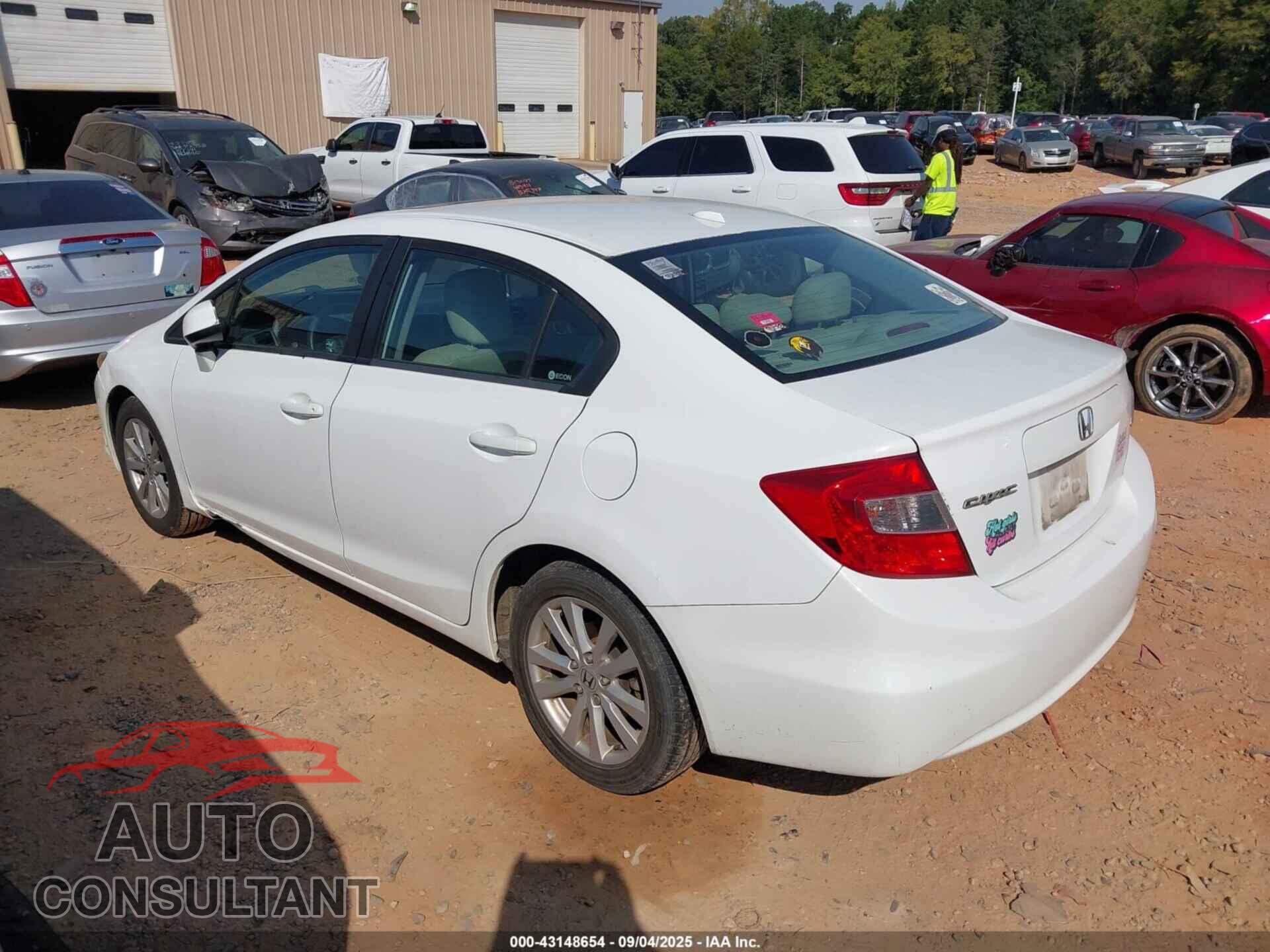 HONDA CIVIC 2012 - 19XFB2F98CE348422