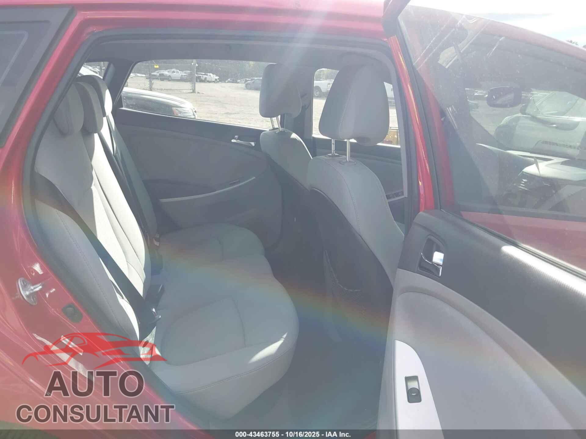 HYUNDAI ACCENT 2013 - KMHCU5AEXDU088607