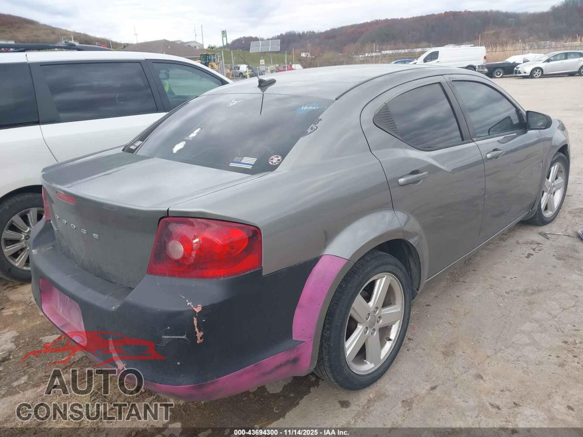 DODGE AVENGER 2013 - 1C3CDZAB6DN519363