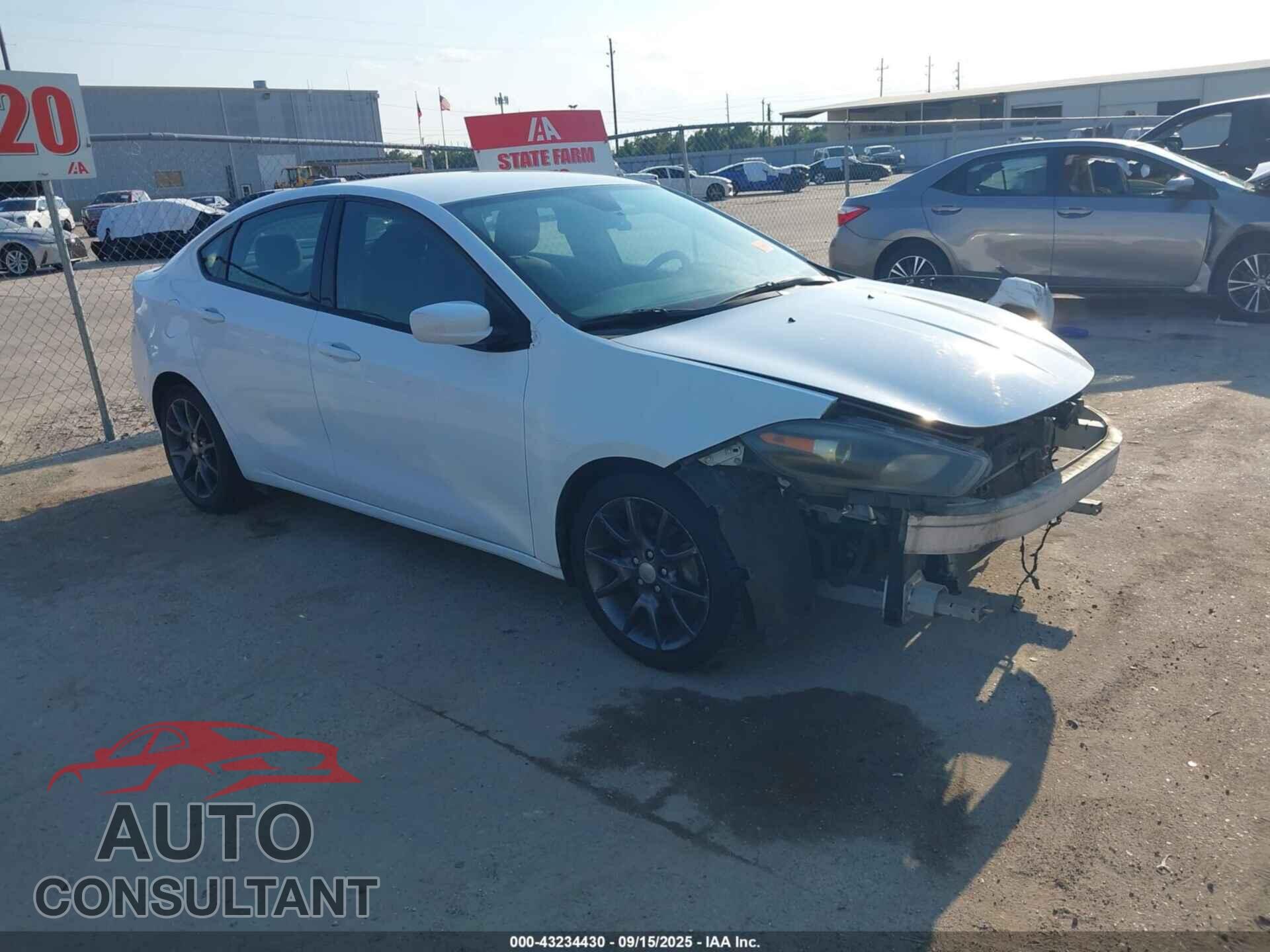 DODGE DART 2015 - 1C3CDFAA3FD392246