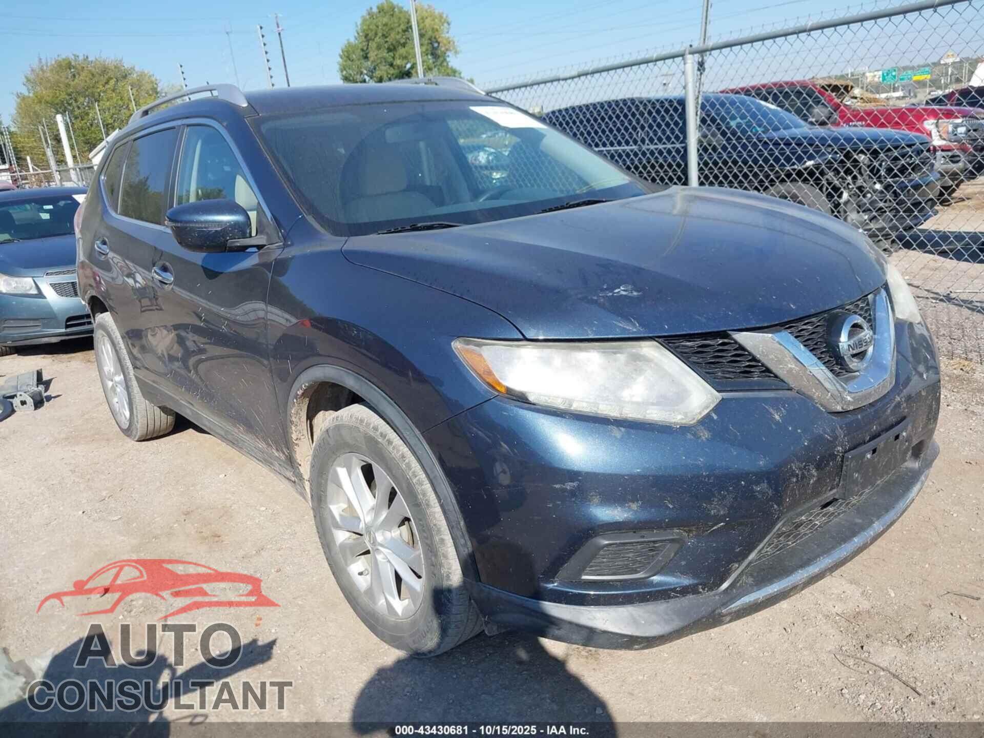 NISSAN ROGUE 2016 - KNMAT2MTXGP606855