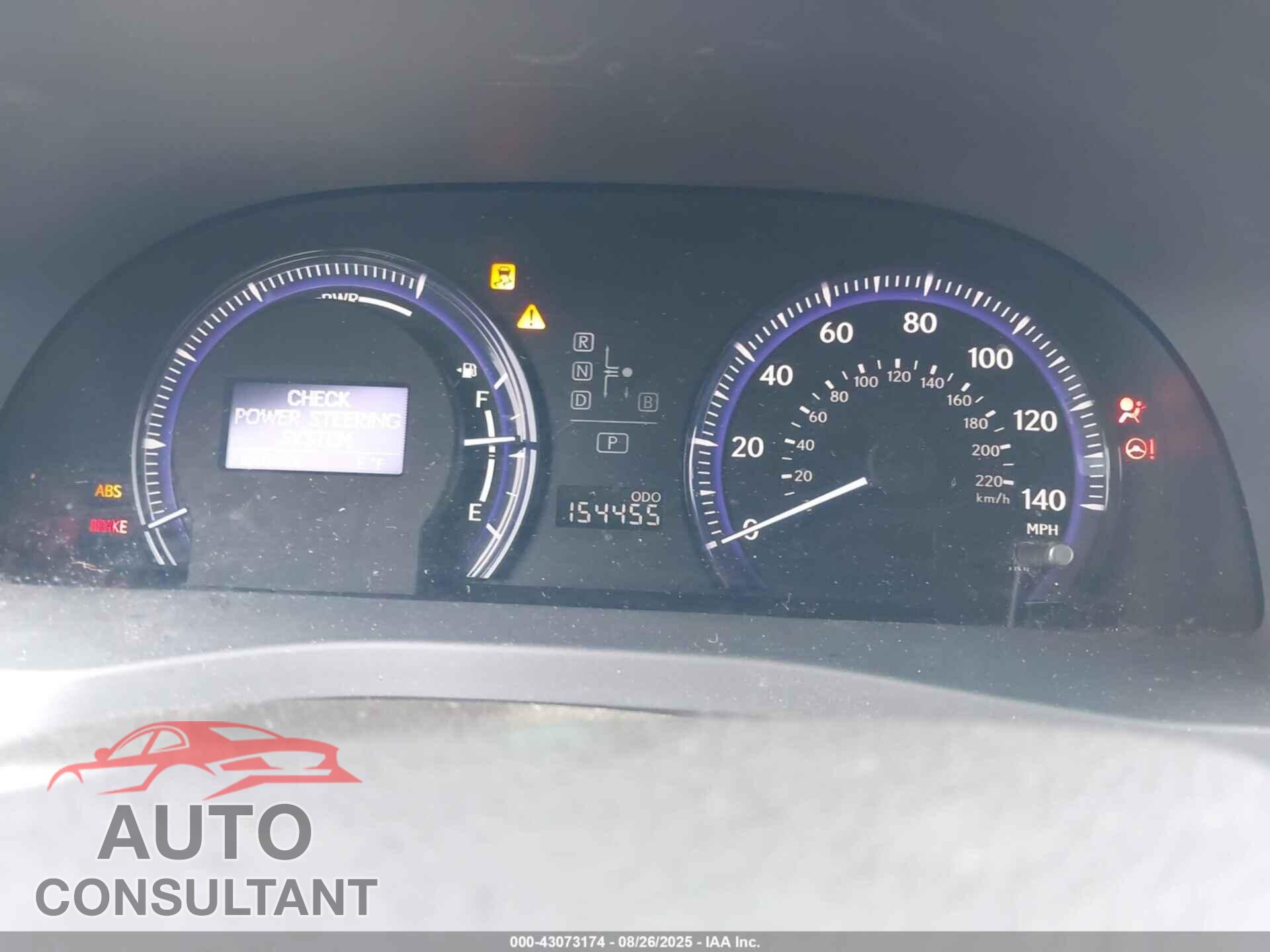 LEXUS HS 250H 2010 - JTHBB1BAXA2020856