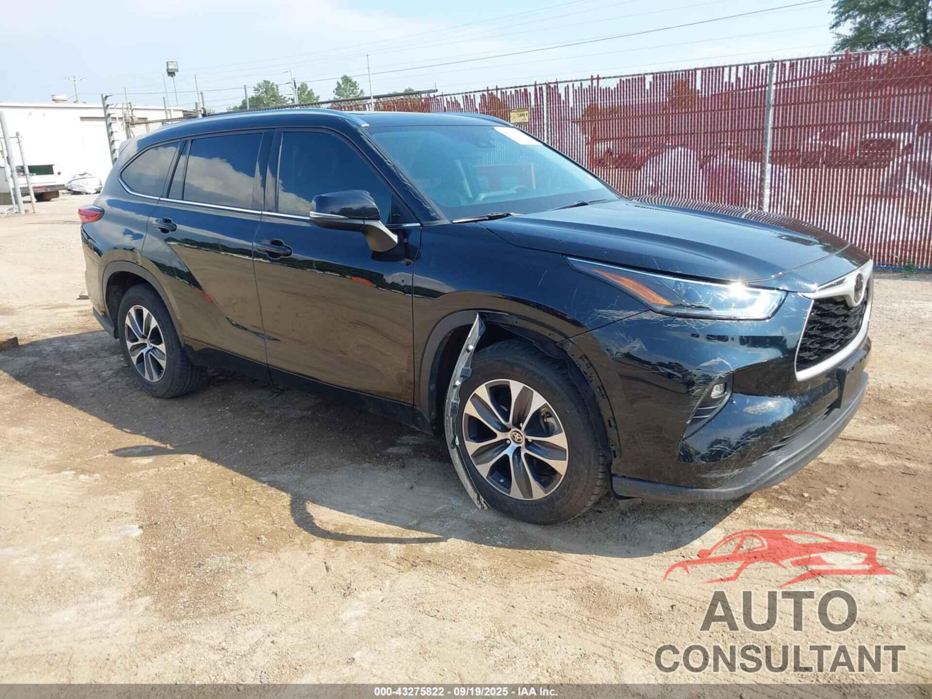 TOYOTA HIGHLANDER 2021 - 5TDGZRAH4MS051596