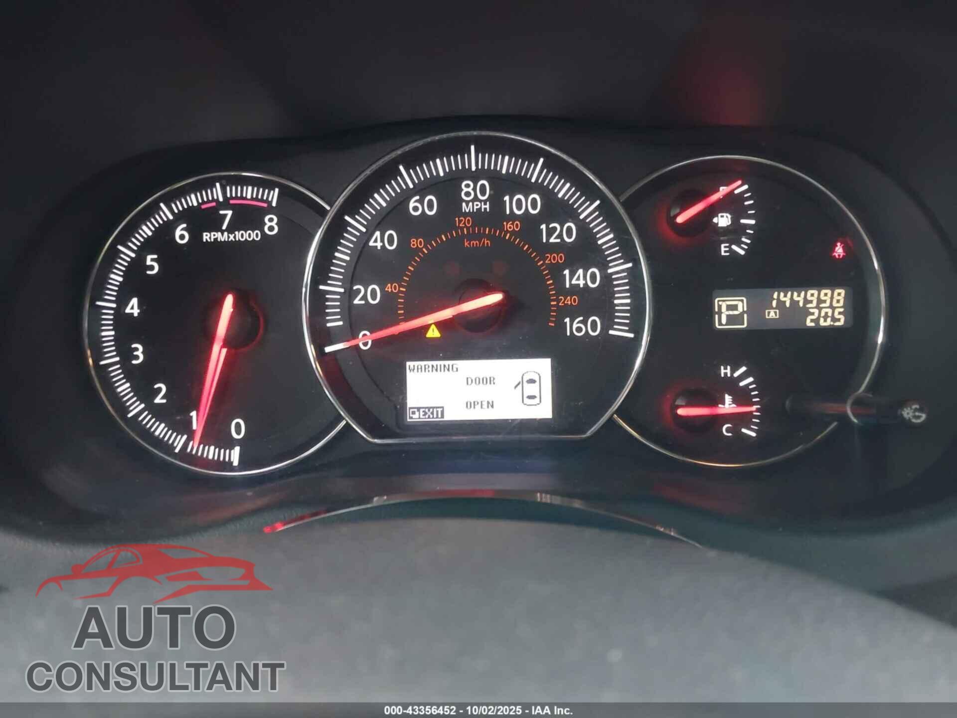NISSAN MAXIMA 2014 - 1N4AA5AP2EC472108