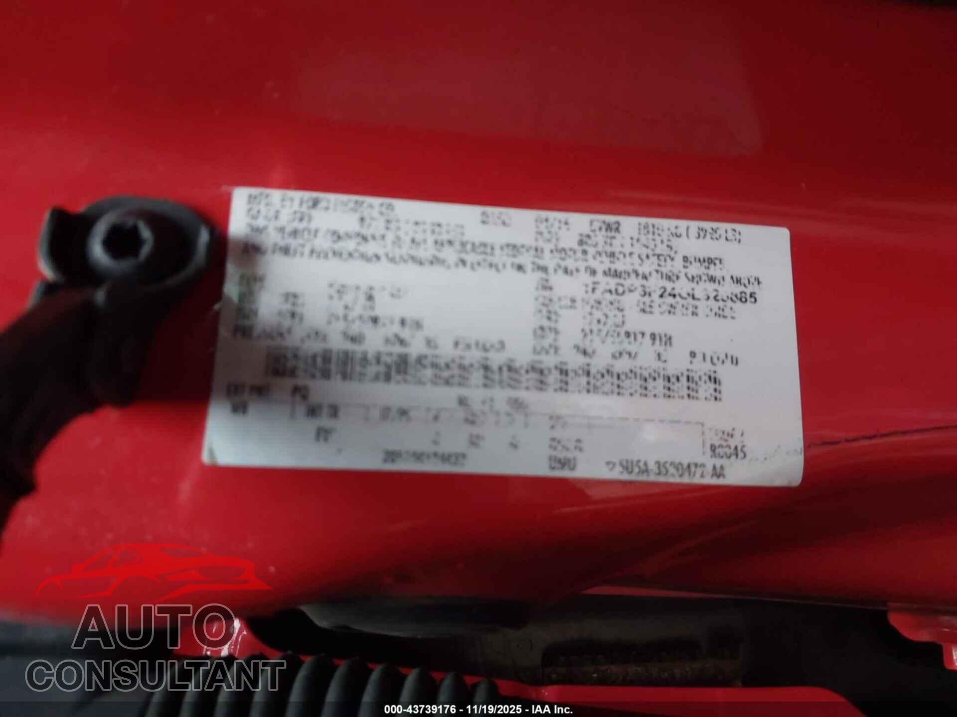 FORD FOCUS 2016 - 1FADP3F24GL325885