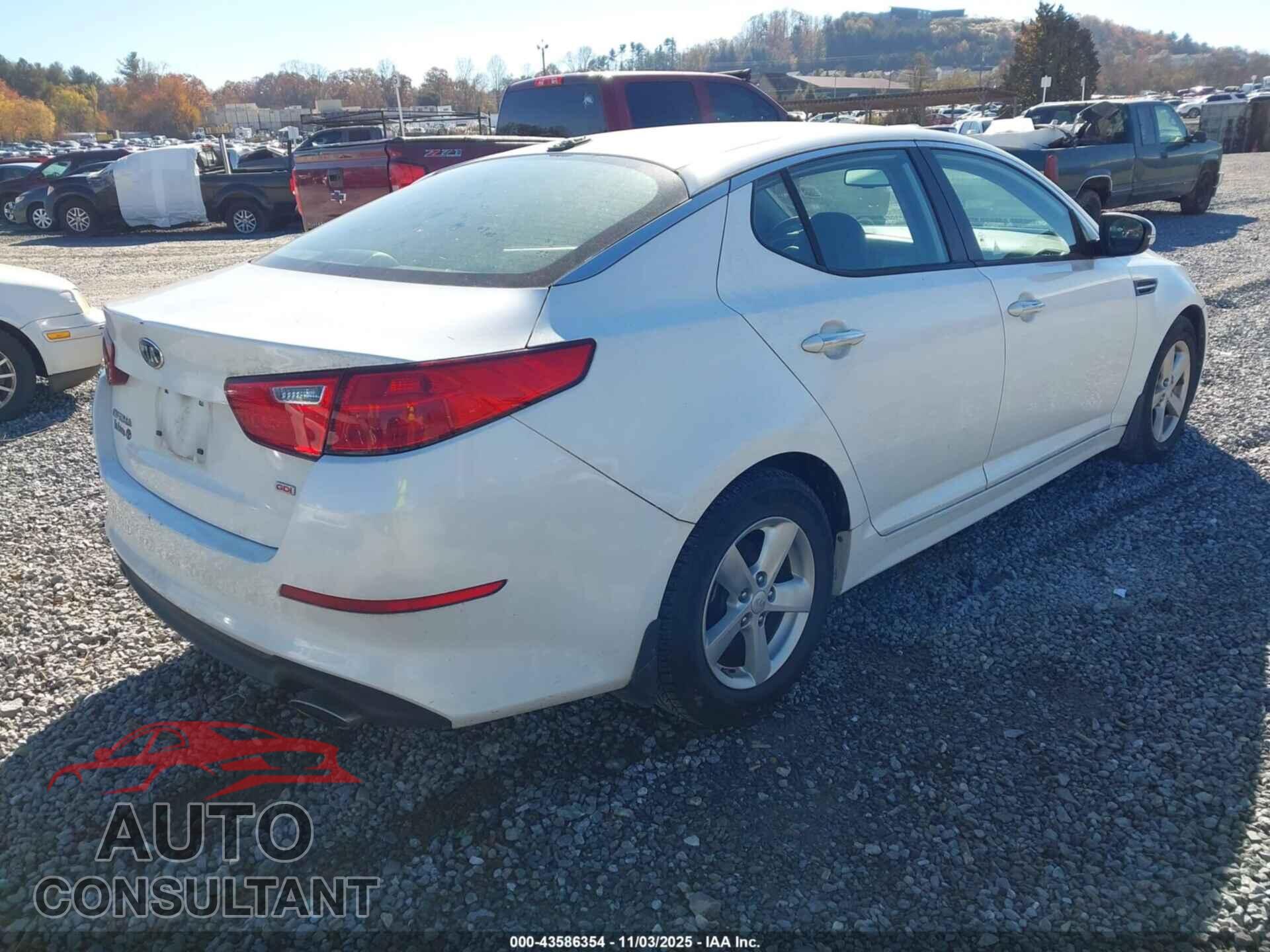 KIA OPTIMA 2015 - KNAGM4A73F5653405