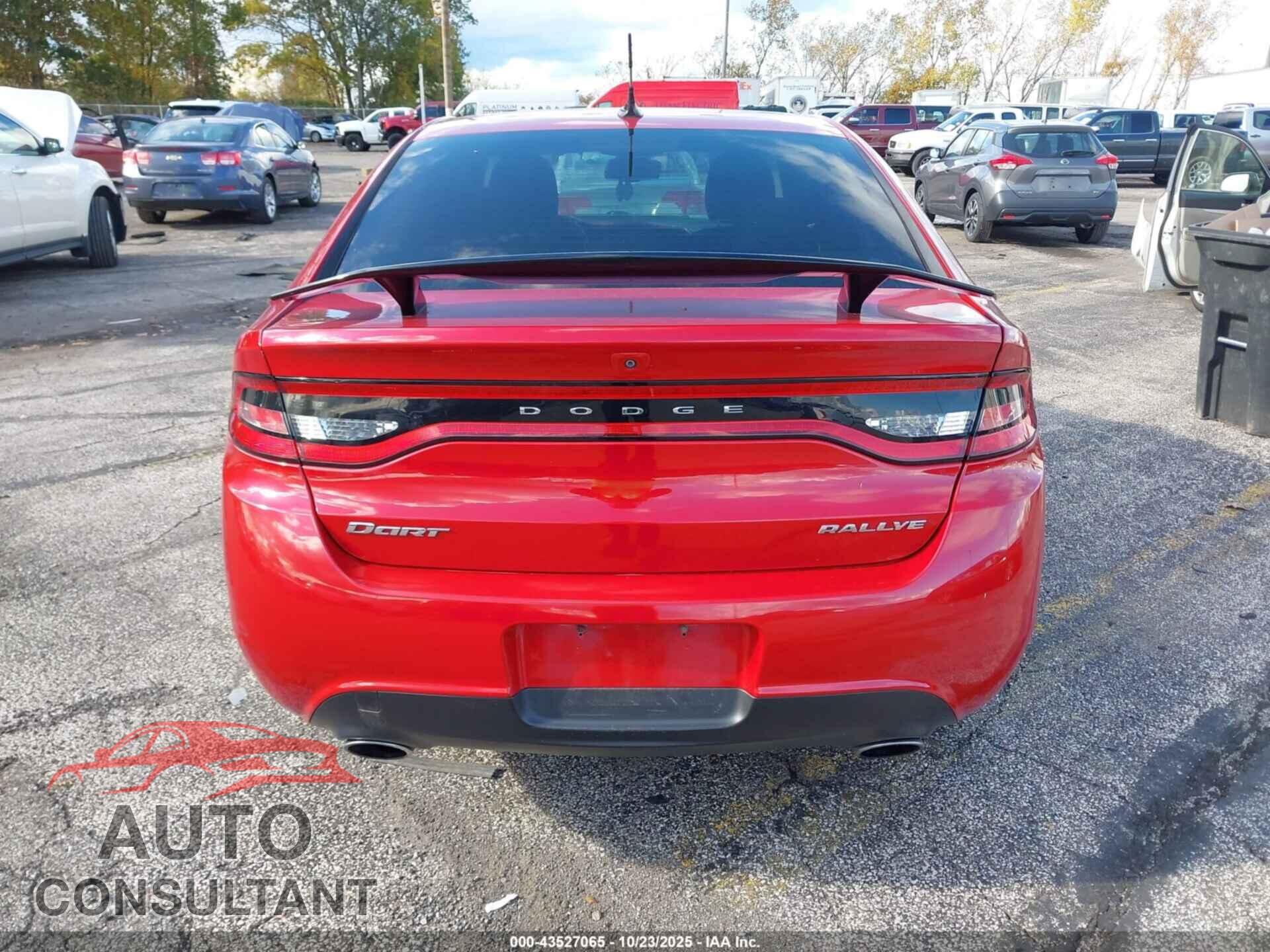 DODGE DART 2013 - 1C3CDFBA6DD110239