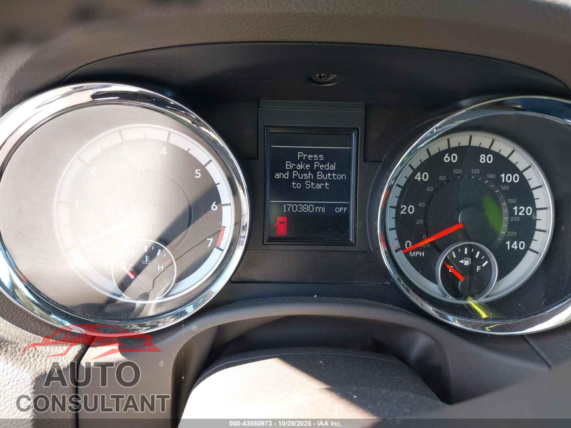 DODGE DURANGO 2012 - 1C4RDJDG2CC358647