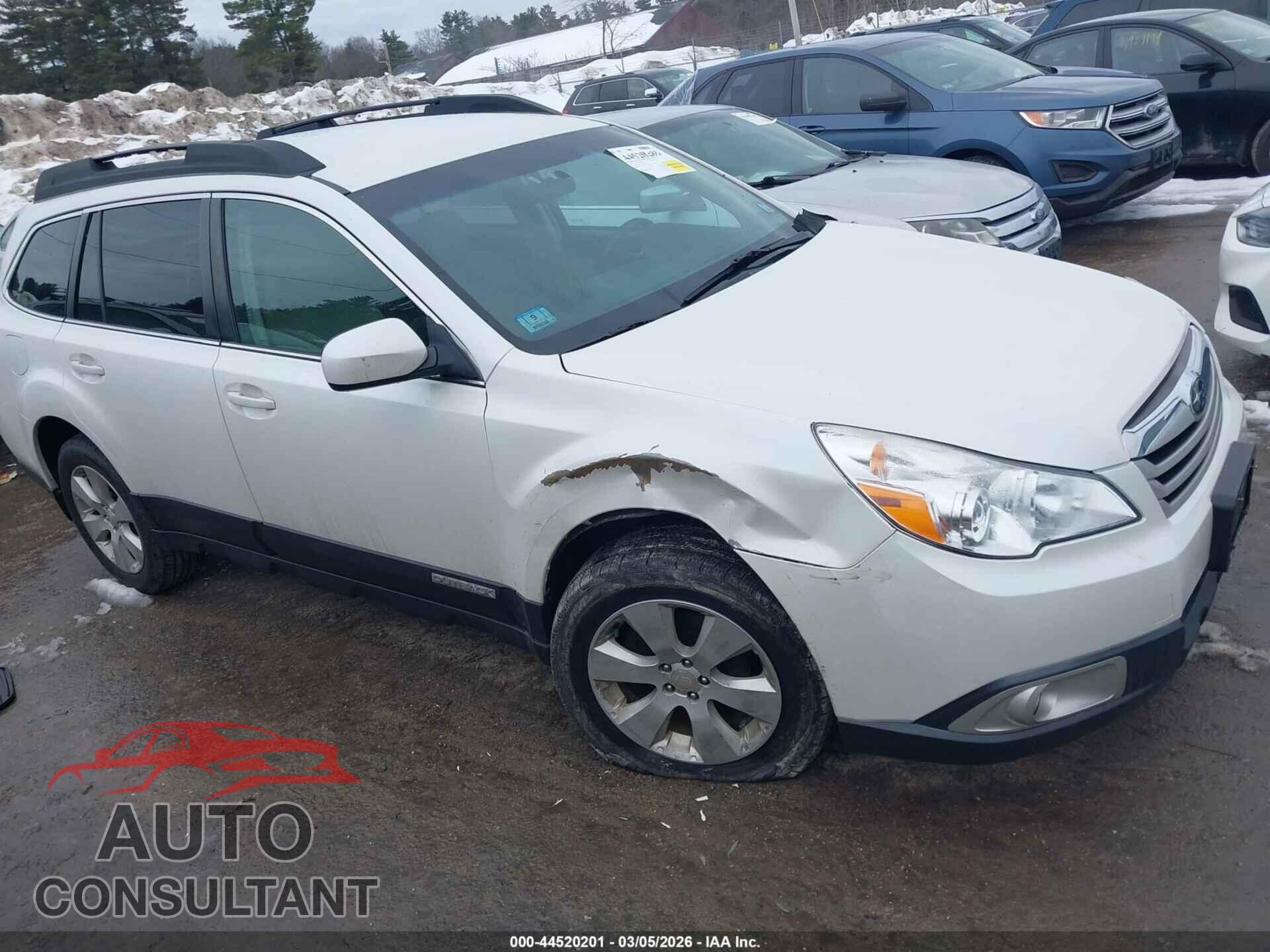 SUBARU OUTBACK 2011 - 4S4BRBCC6B3322073