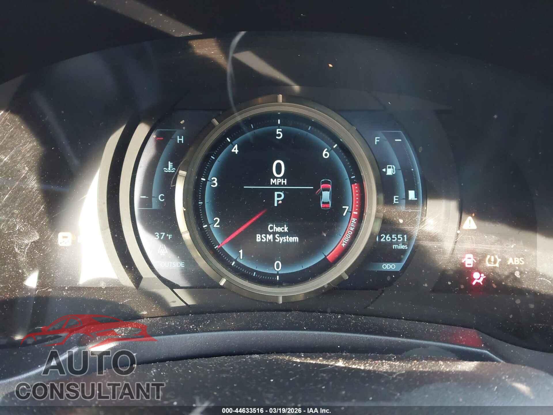 LEXUS IS 250 2015 - JTHCF1D29F5016799