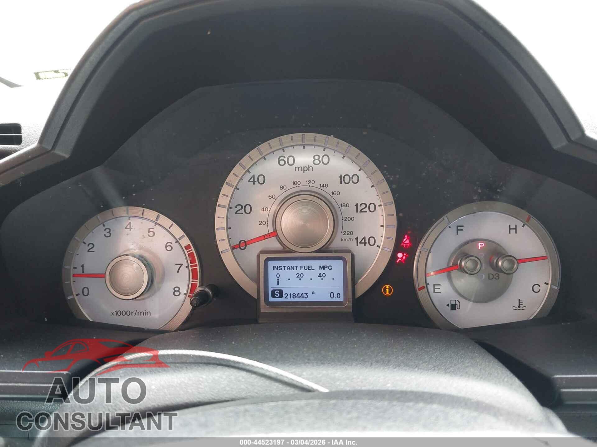 HONDA PILOT 2011 - 5FNYF3H99BB026316