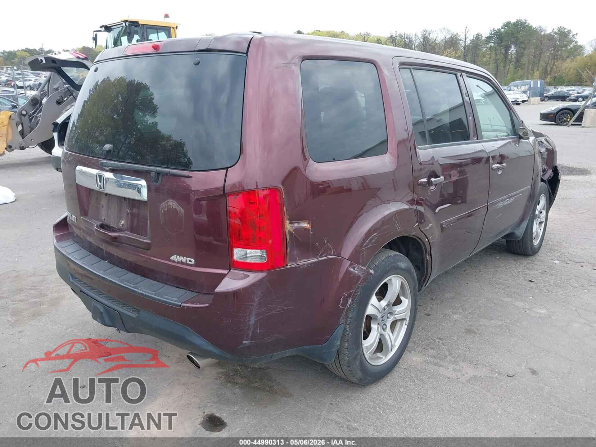 HONDA PILOT 2012 - 5FNYF4H61CB045794