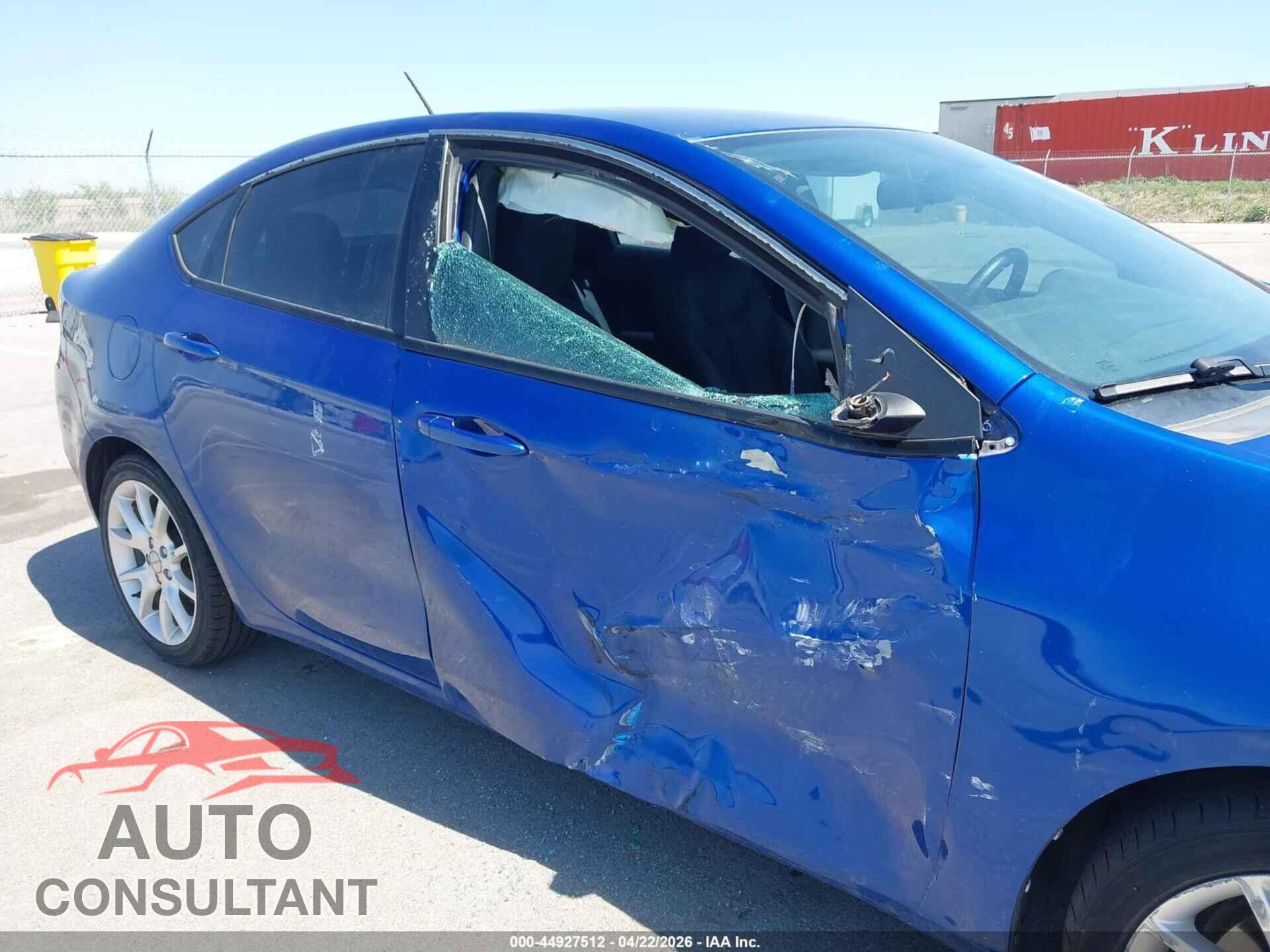 DODGE DART 2013 - 1C3CDFBA6DD302261