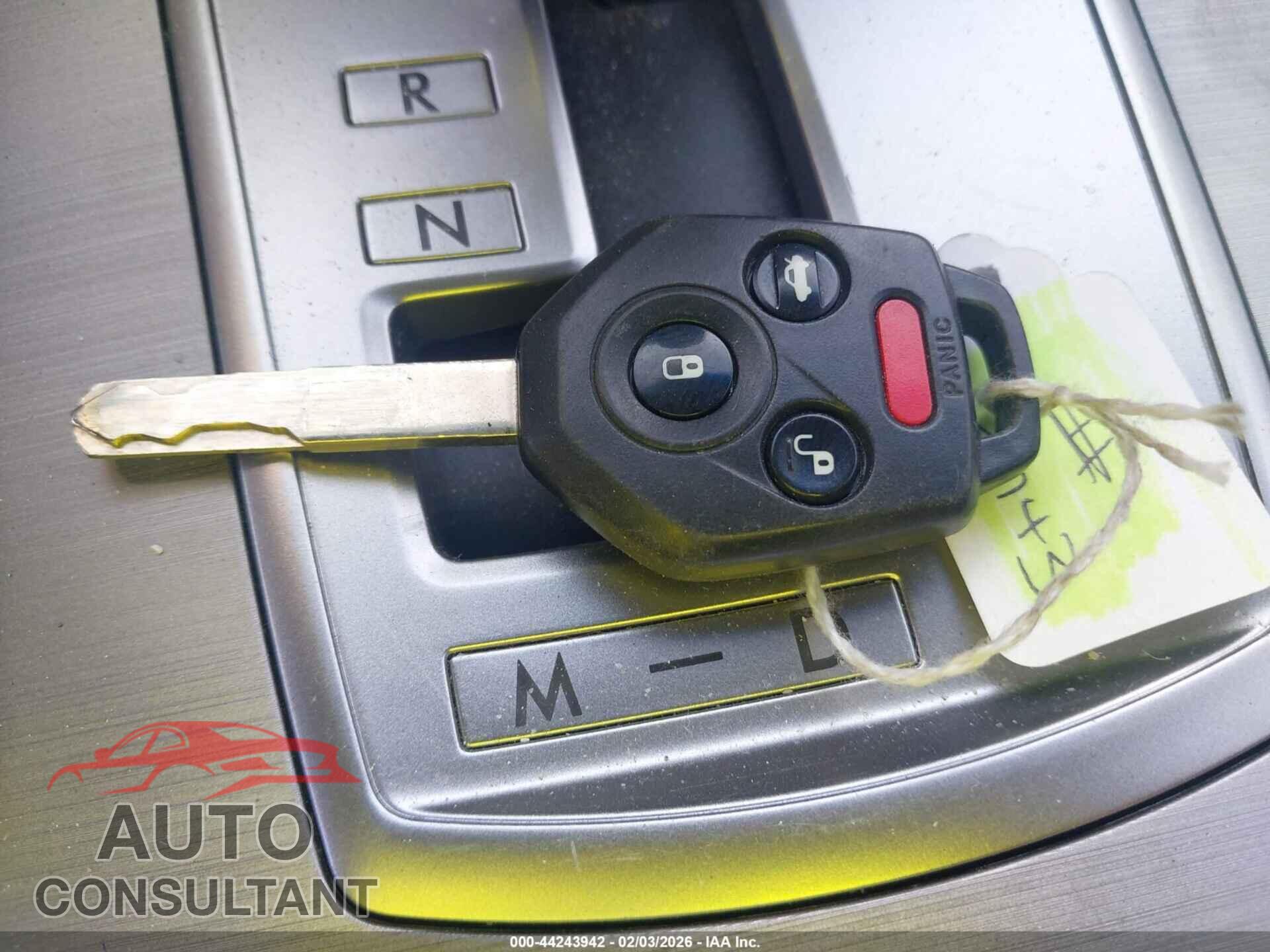 SUBARU OUTBACK 2012 - 4S4BRBCC8C3271399